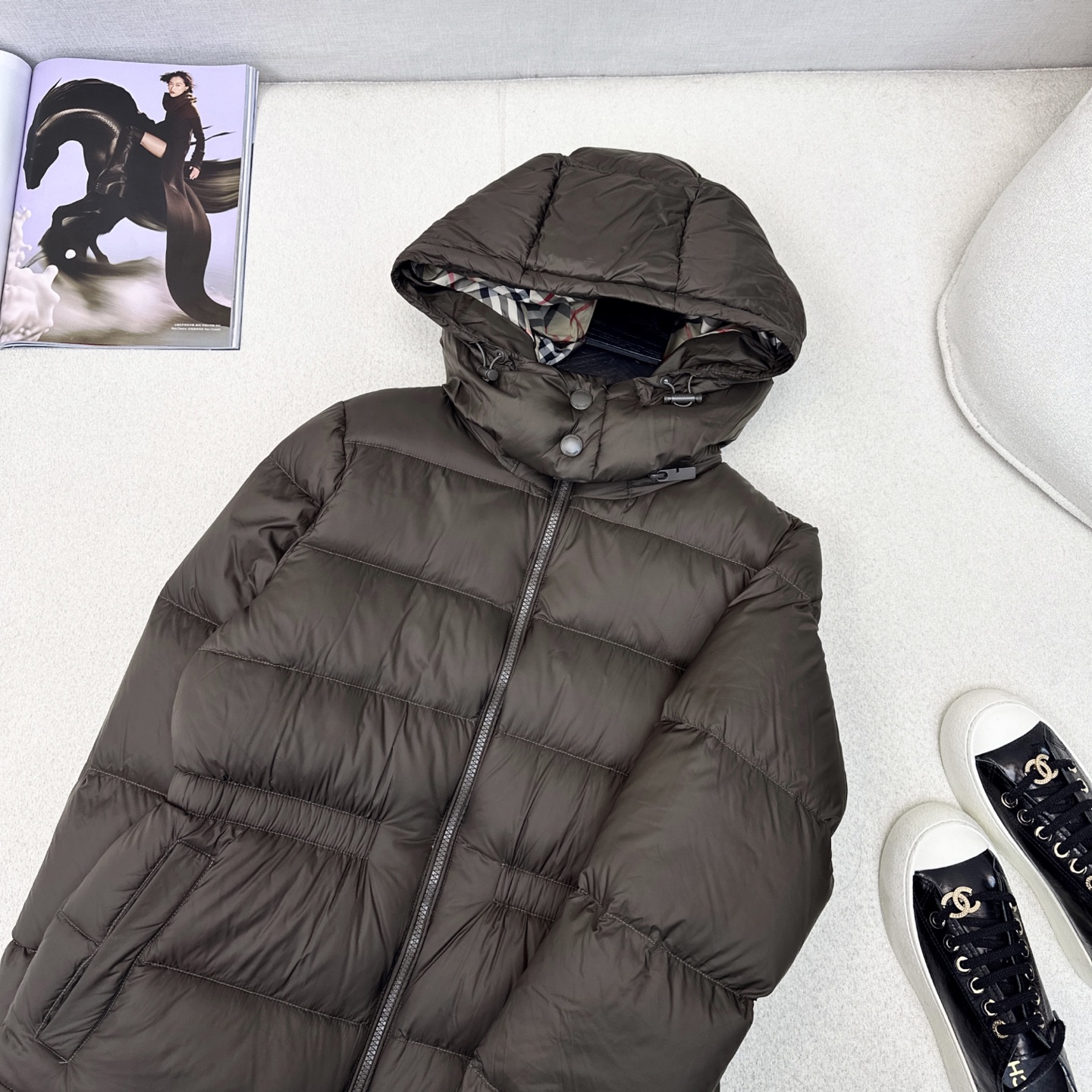 原单品质 Bur 25Ss———秋冬最新款连帽松紧腰面包羽绒服外套🖤羽绒面包服式的常规羽绒服超时髦 出镜