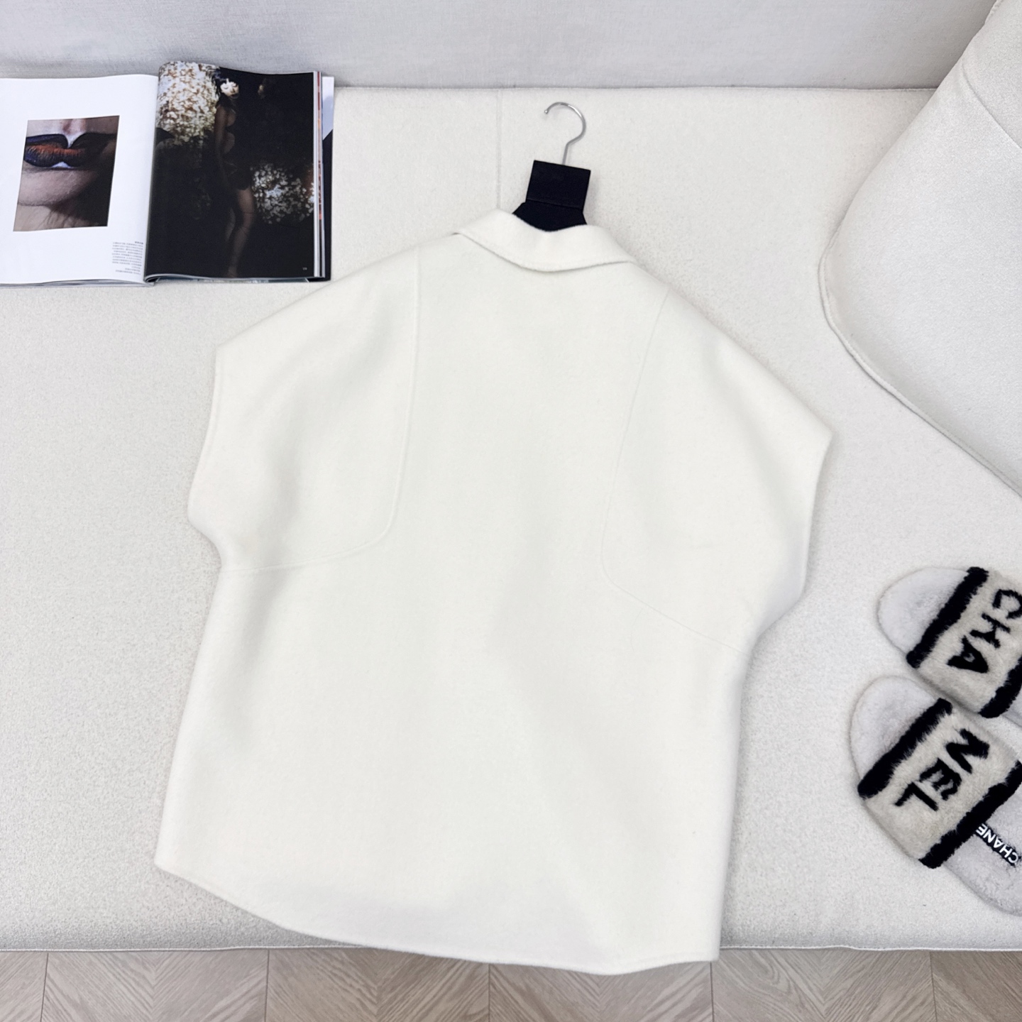 独家款～ Her———白秋冬最新款高级极简风廓形中长款双面呢马甲🤎叠搭神器 纯手工制作双面尼羊绒面料 翻