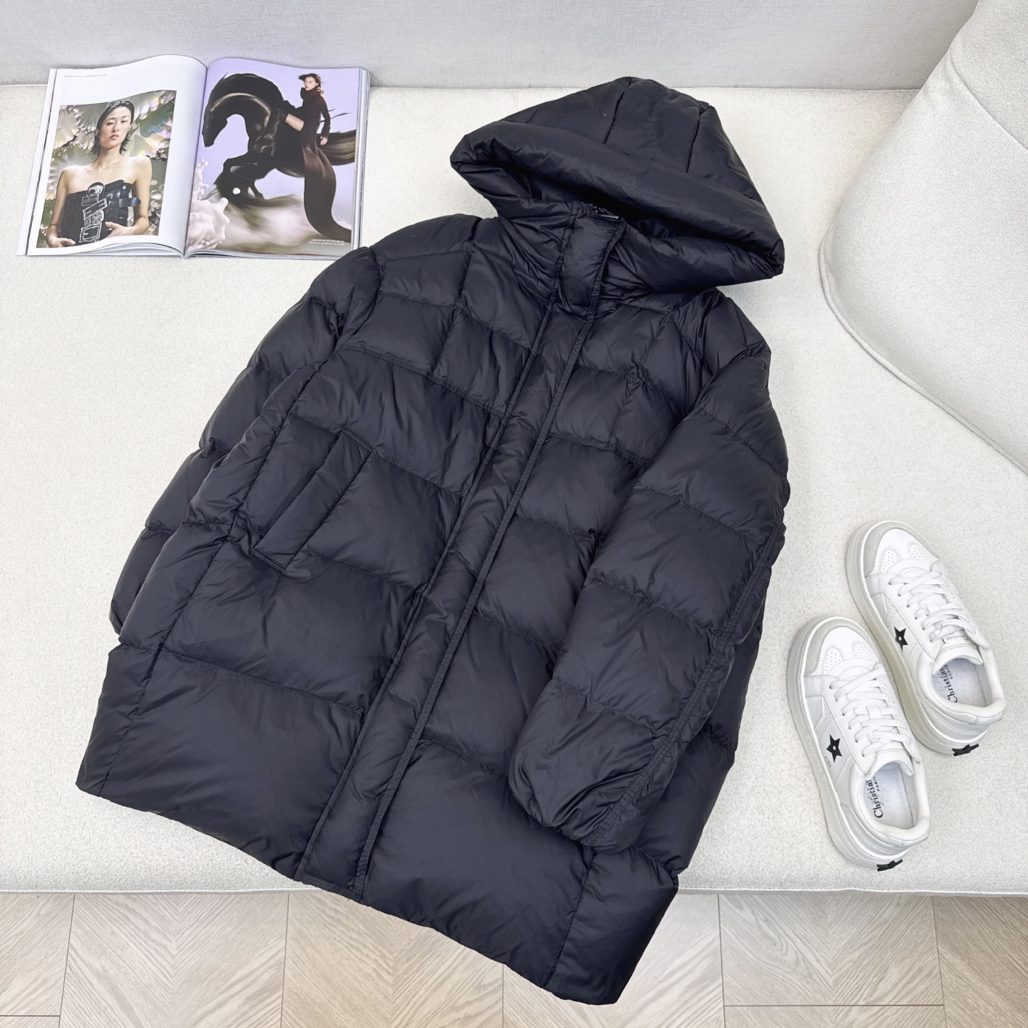 独家首发 原单品质 Max 25Ss———秋冬最新款简约连帽中长款羽绒服🖤经典立体H版型剪裁 经典时髦又