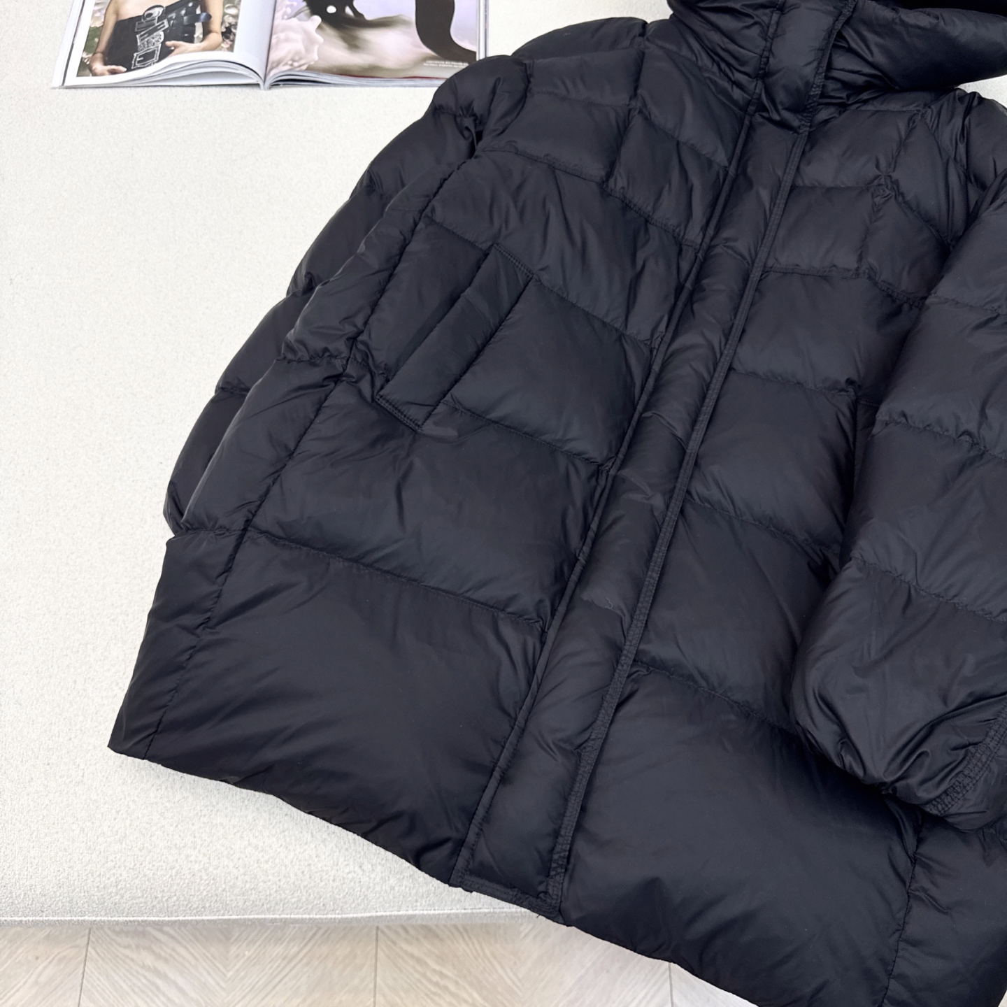 独家首发 原单品质 Max 25Ss———秋冬最新款简约连帽中长款羽绒服🖤经典立体H版型剪裁 经典时髦又