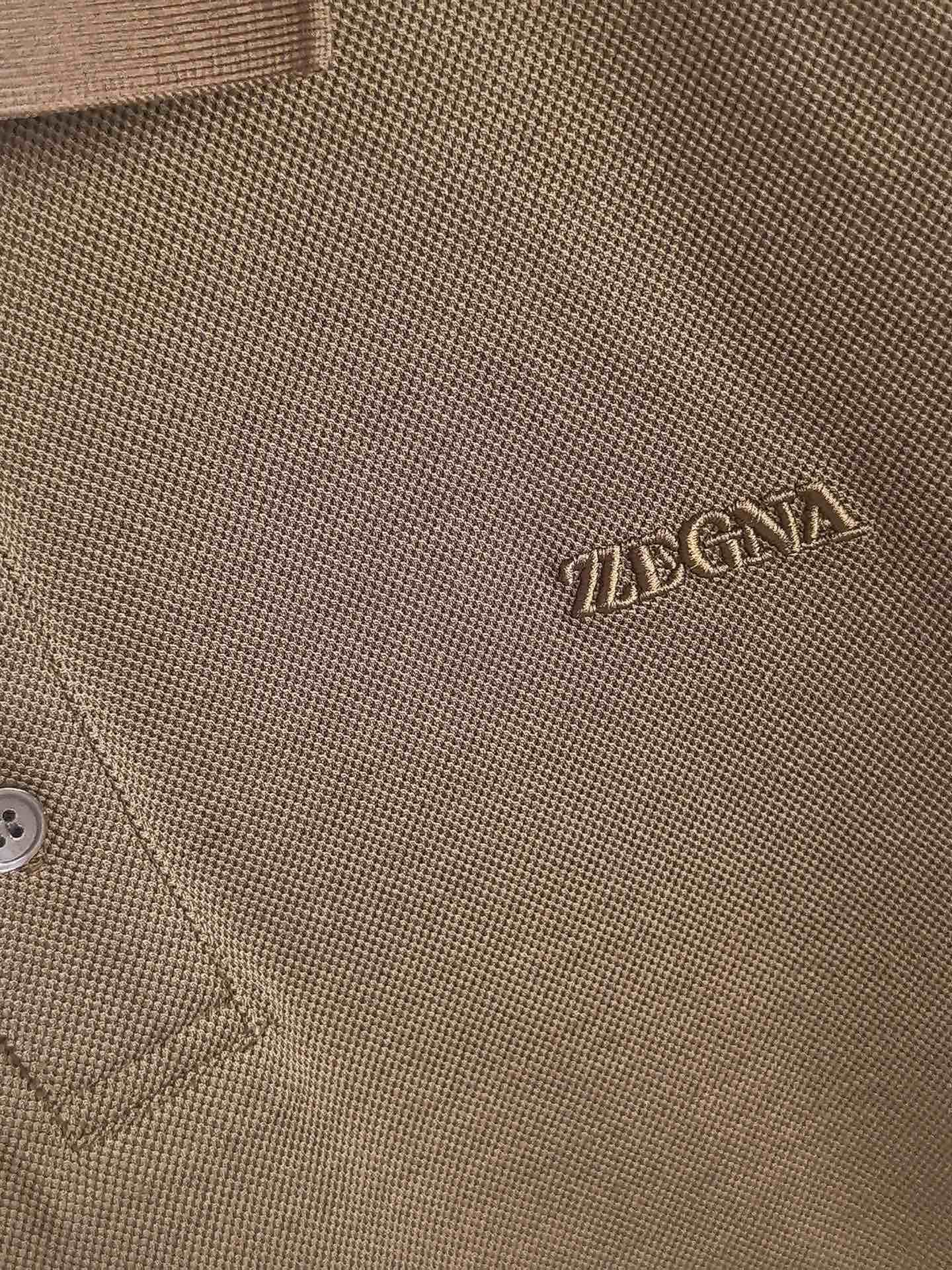 ZEGNA 2026新款羊毛双面珠地Polo衫，双面质感的高阶型格，采用羊毛双面珠地面料，正反双珠地织造