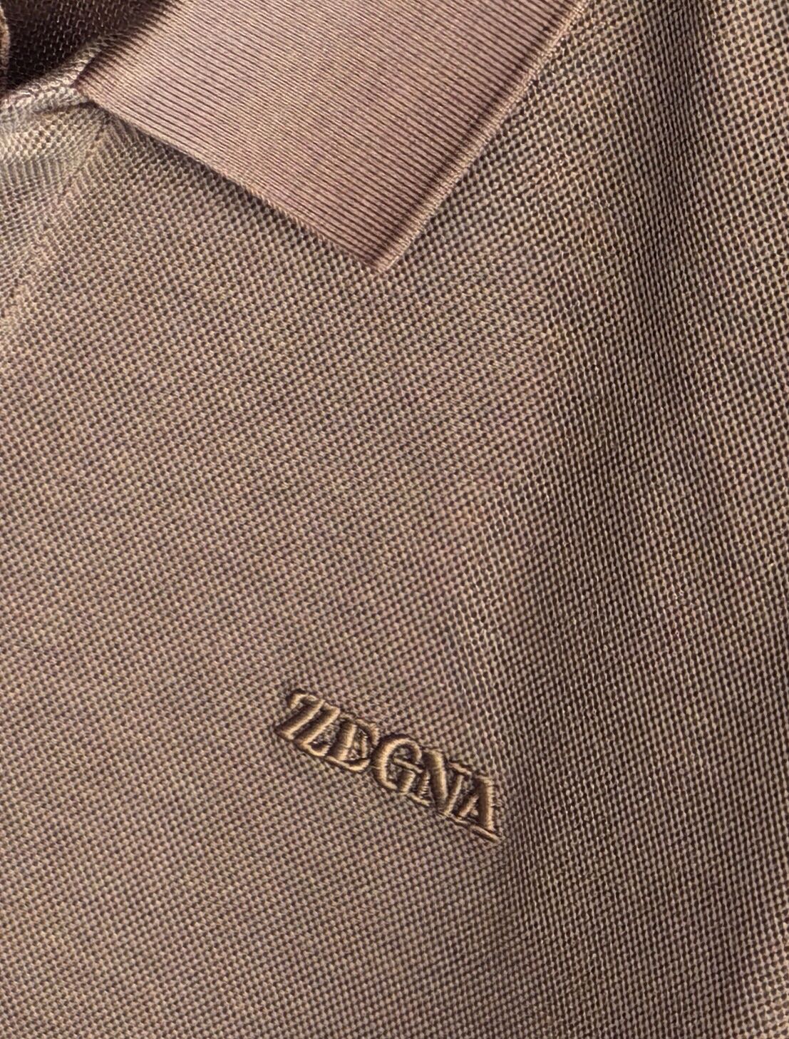 ZEGNA 2026新款羊毛双面珠地Polo衫，双面质感的高阶型格，采用羊毛双面珠地面料，正反双珠地织造