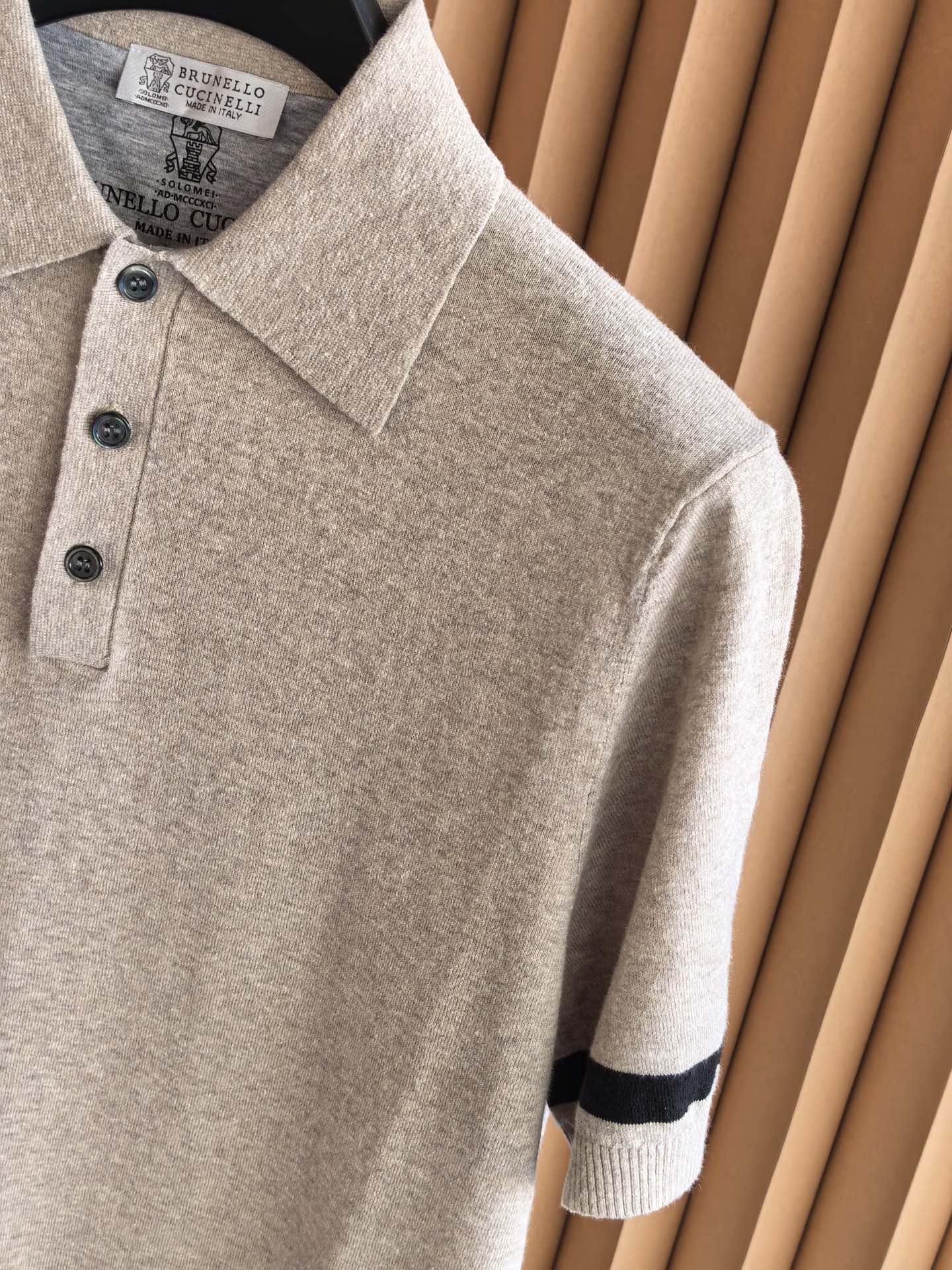 Brunello Cucinelli BC，2026新款男士高端棉麻羊毛混纺Polo衫棉麻羊毛交织｜解锁