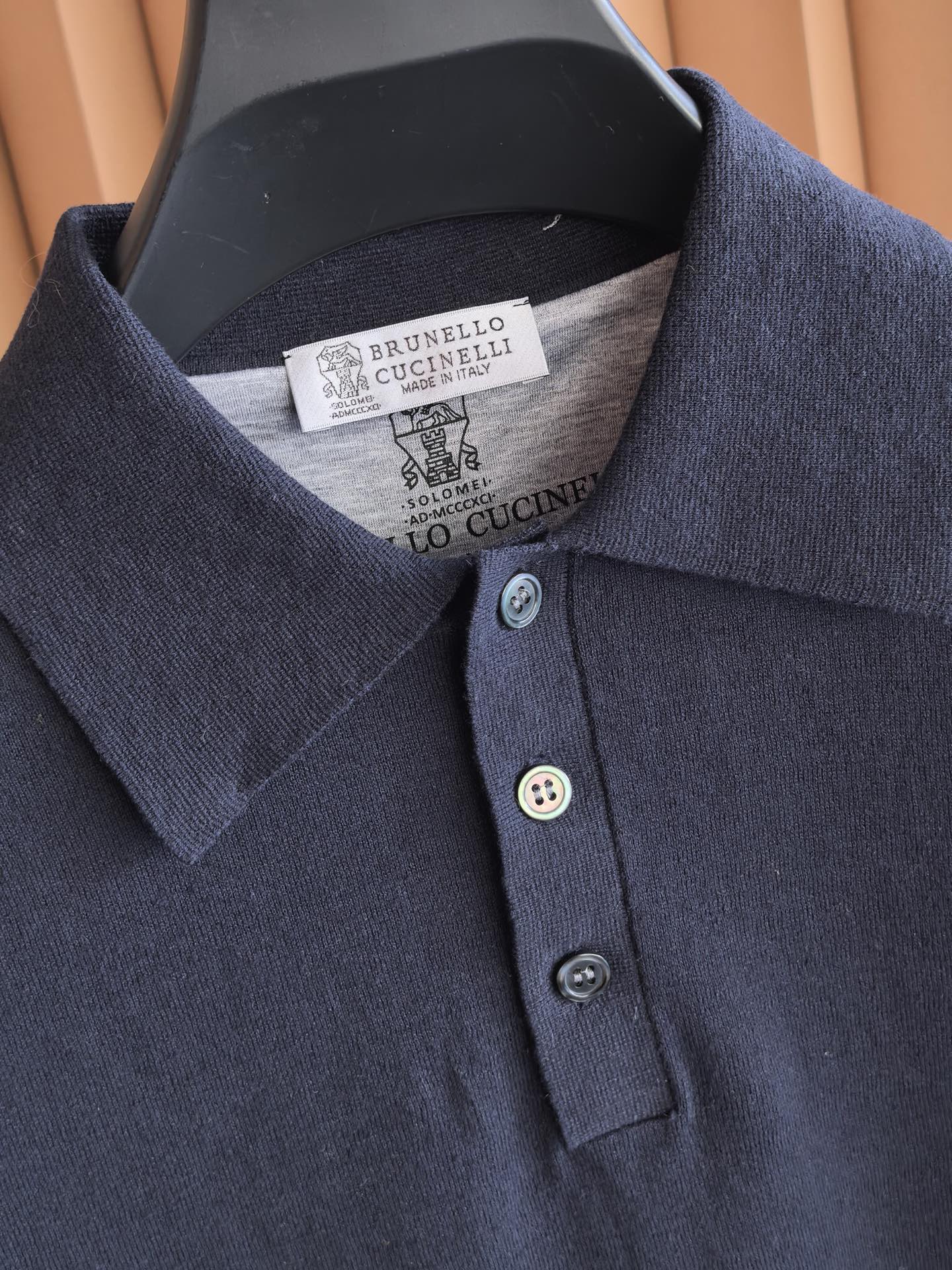 Brunello Cucinelli BC，2026新款男士高端棉麻羊毛混纺Polo衫棉麻羊毛交织｜解锁