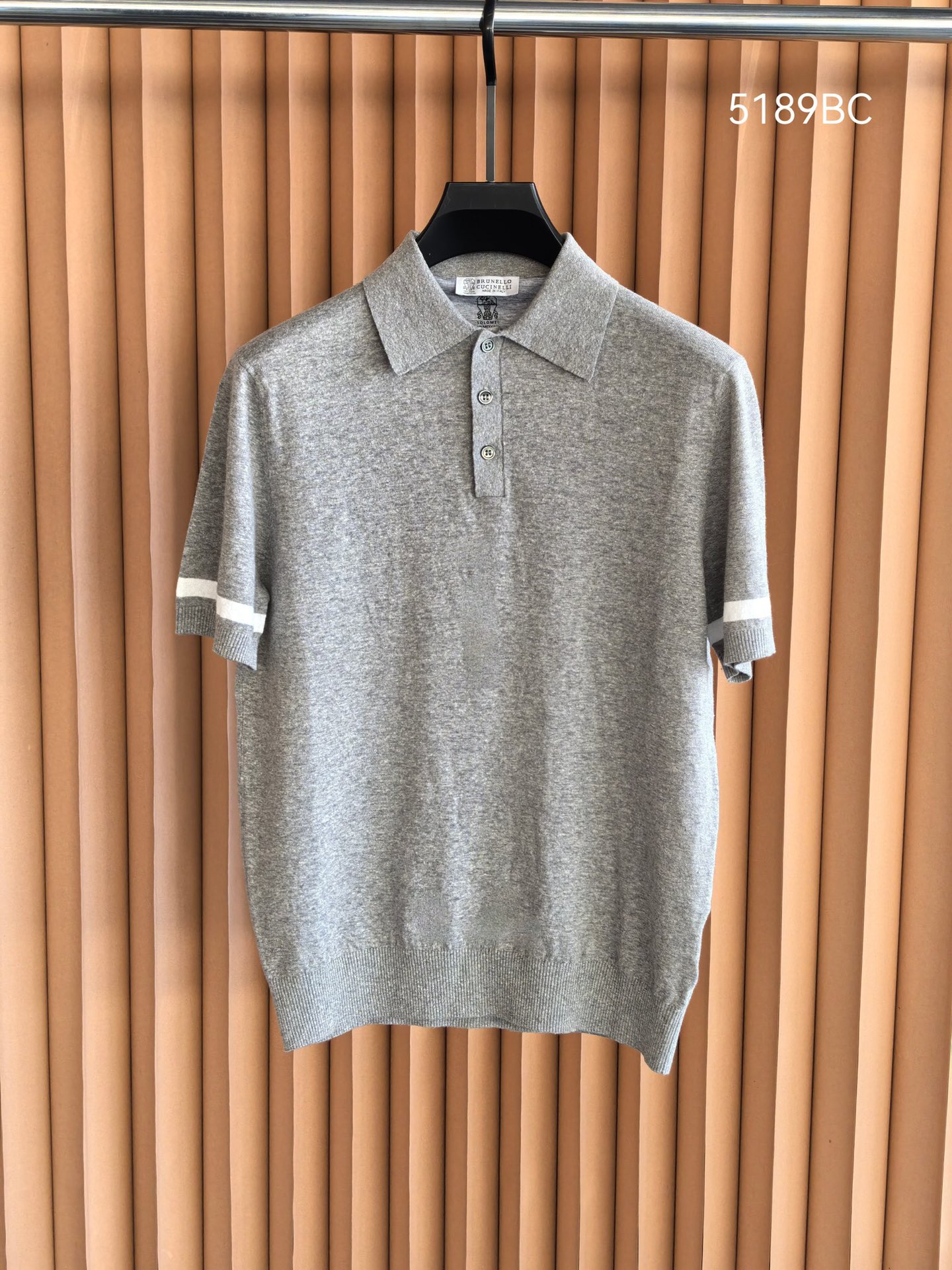 Brunello Cucinelli BC，2026新款男士高端棉麻羊毛混纺Polo衫，棉麻羊毛交织｜解