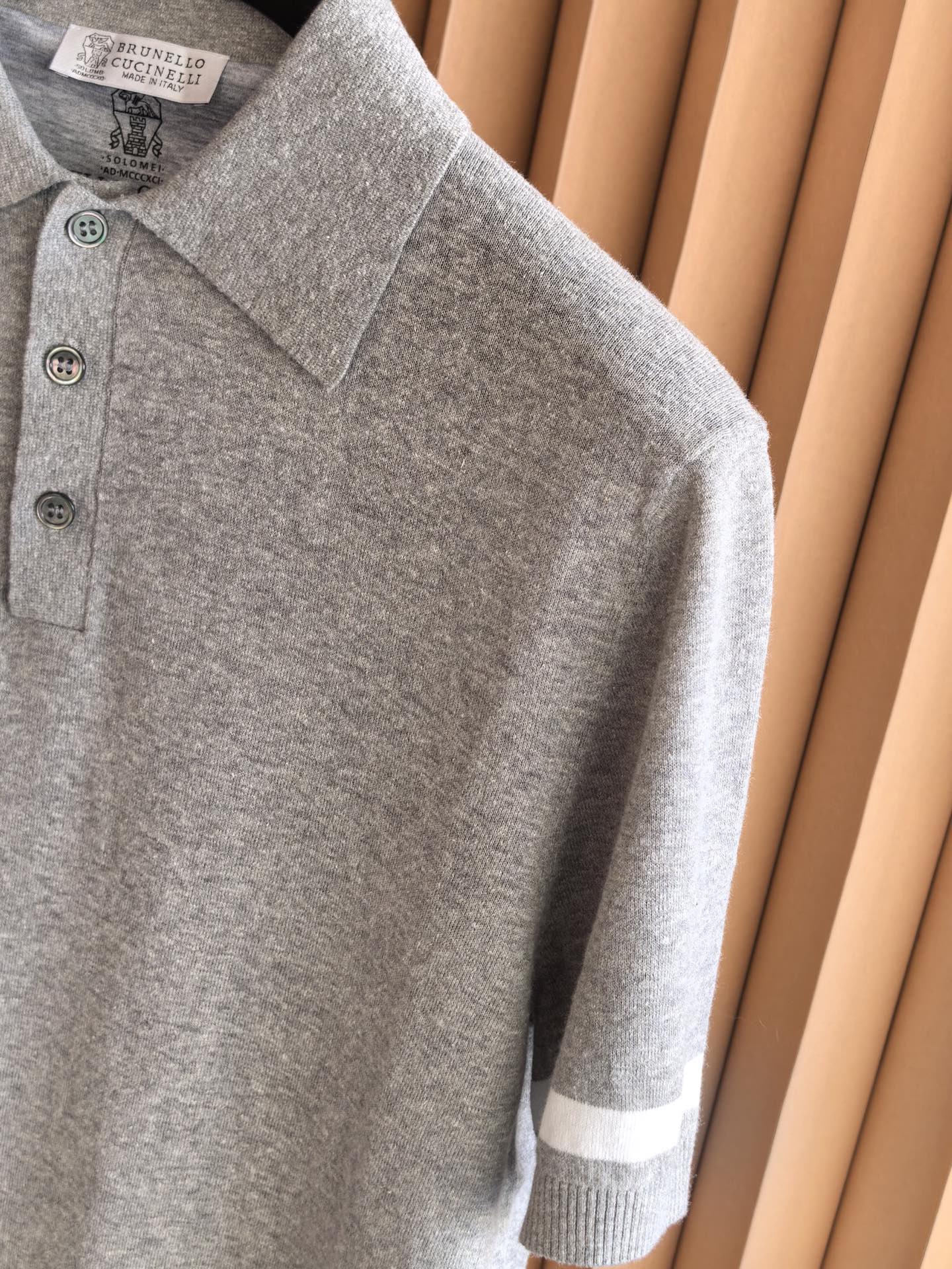 Brunello Cucinelli BC，2026新款男士高端棉麻羊毛混纺Polo衫，棉麻羊毛交织｜解