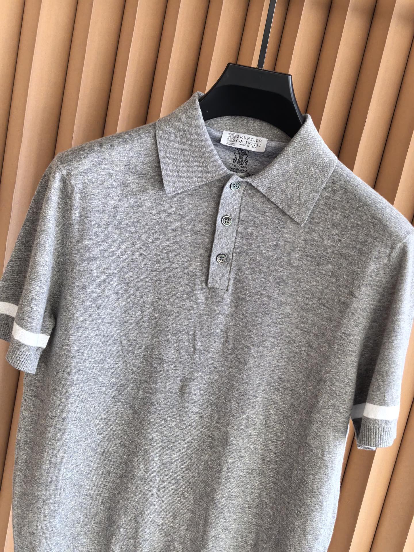 Brunello Cucinelli BC，2026新款男士高端棉麻羊毛混纺Polo衫，棉麻羊毛交织｜解
