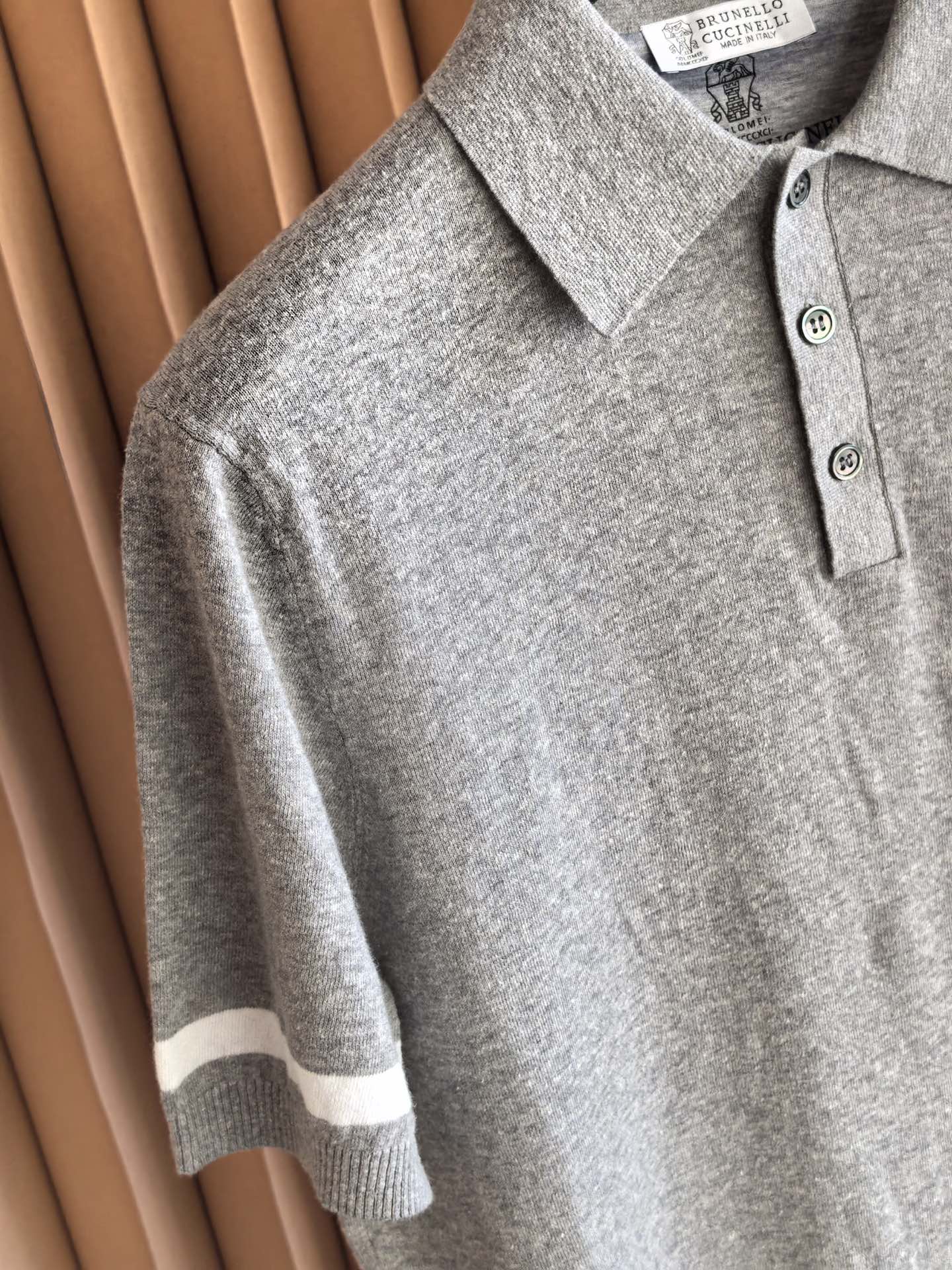 Brunello Cucinelli BC，2026新款男士高端棉麻羊毛混纺Polo衫，棉麻羊毛交织｜解