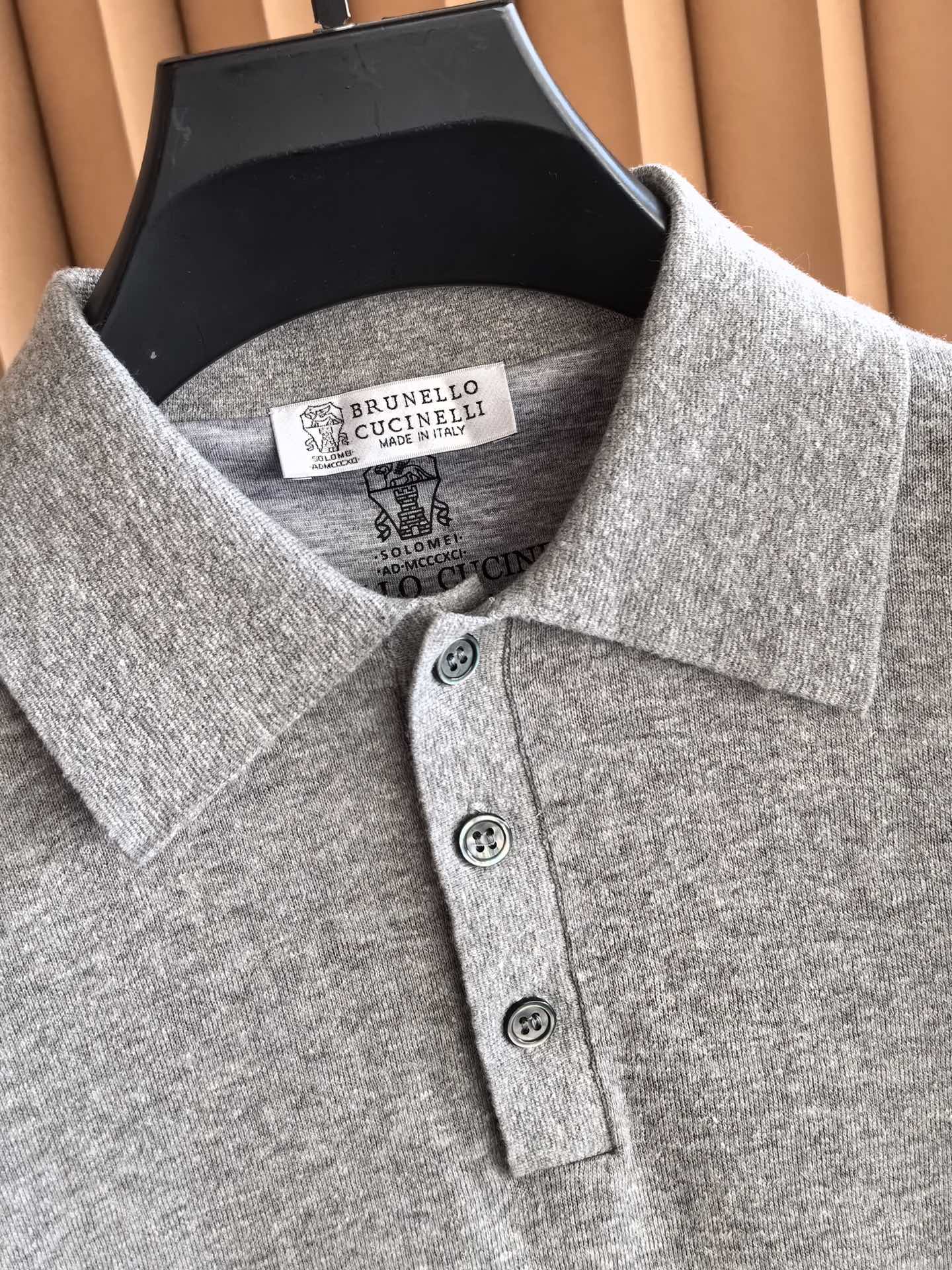 Brunello Cucinelli BC，2026新款男士高端棉麻羊毛混纺Polo衫，棉麻羊毛交织｜解