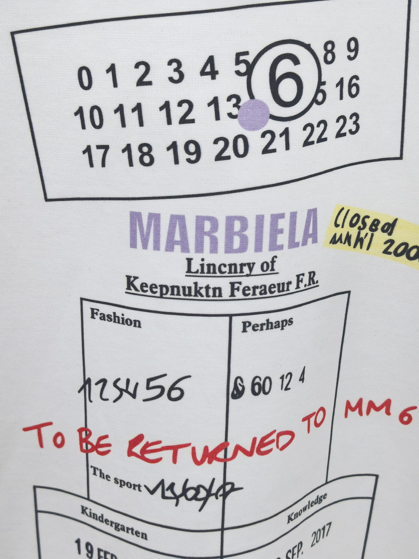 MM6，马吉拉2026新款印花双面布短袖T恤 甄选高支双面布面料，一面细腻亲肤，一面挺括有型，反复洗涤依