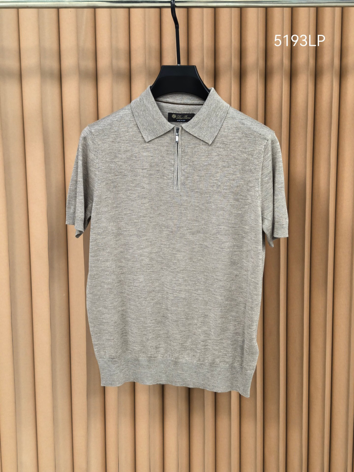 Lor* Pian* Loro Piana诺U翩雅2026新款天丝羊毛混纺Polo衫 甄选天丝羊毛混纺面