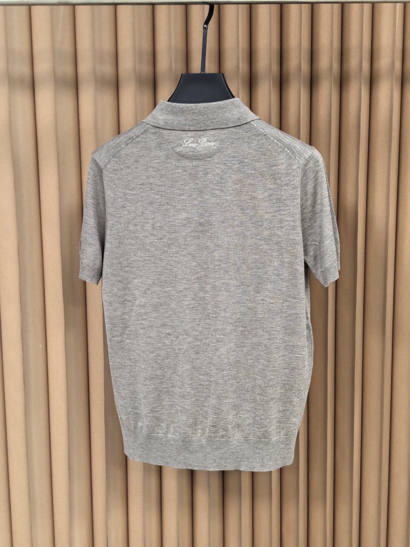 Lor* Pian* Loro Piana诺U翩雅2026新款天丝羊毛混纺Polo衫 甄选天丝羊毛混纺面