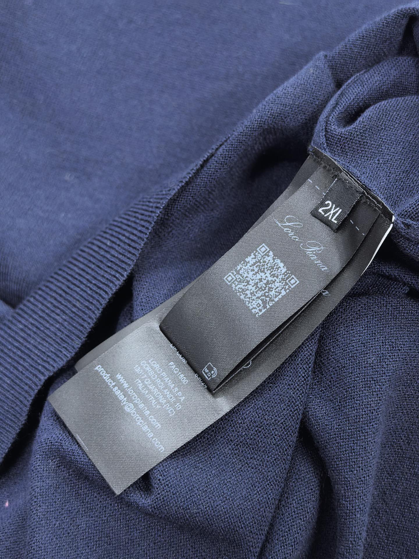 Lor* Pian* Loro Piana诺U翩雅2026新款天丝羊毛混纺Polo衫 甄选天丝羊毛混纺面