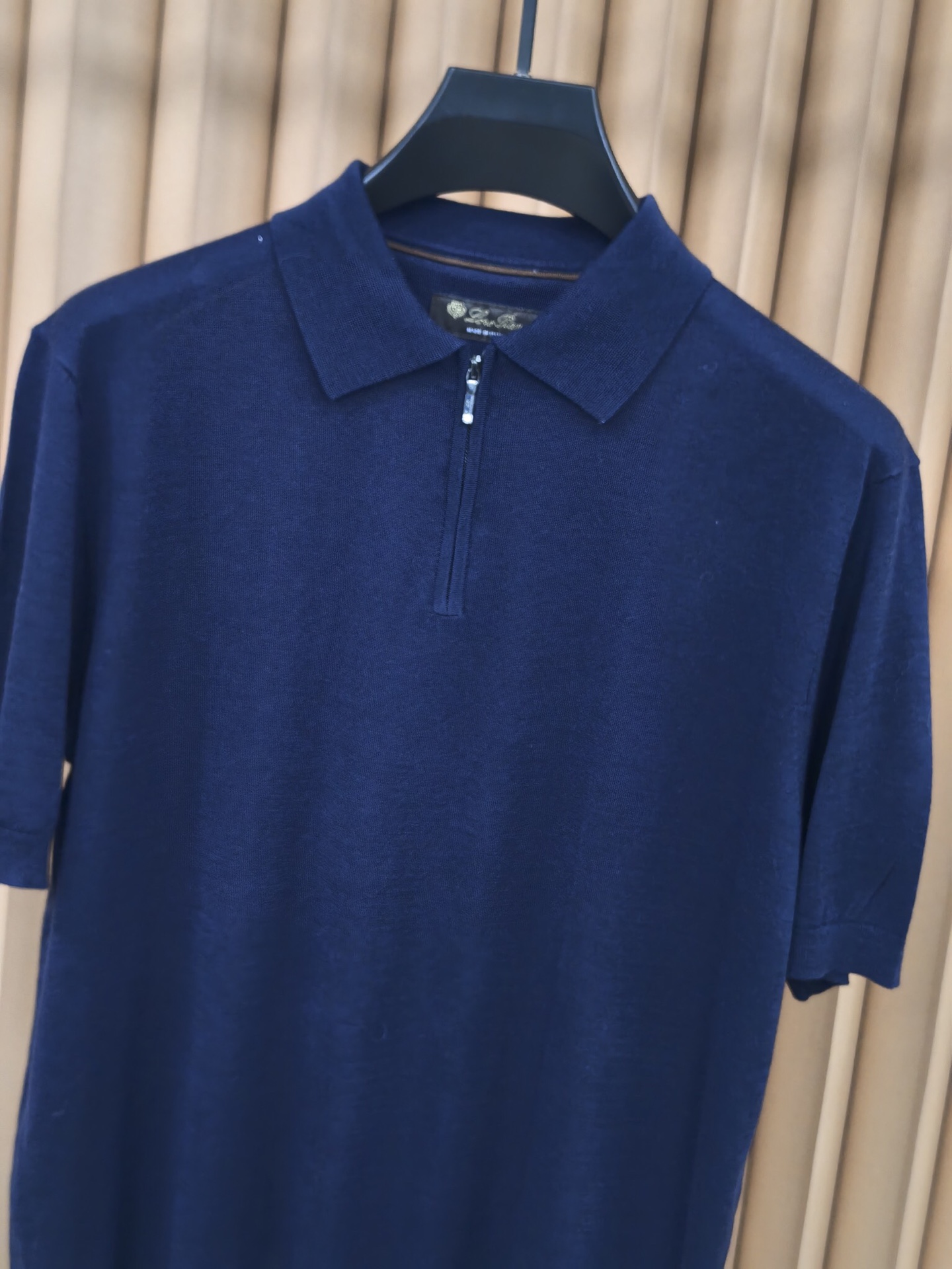 Lor* Pian* Loro Piana诺U翩雅2026新款天丝羊毛混纺Polo衫 甄选天丝羊毛混纺面