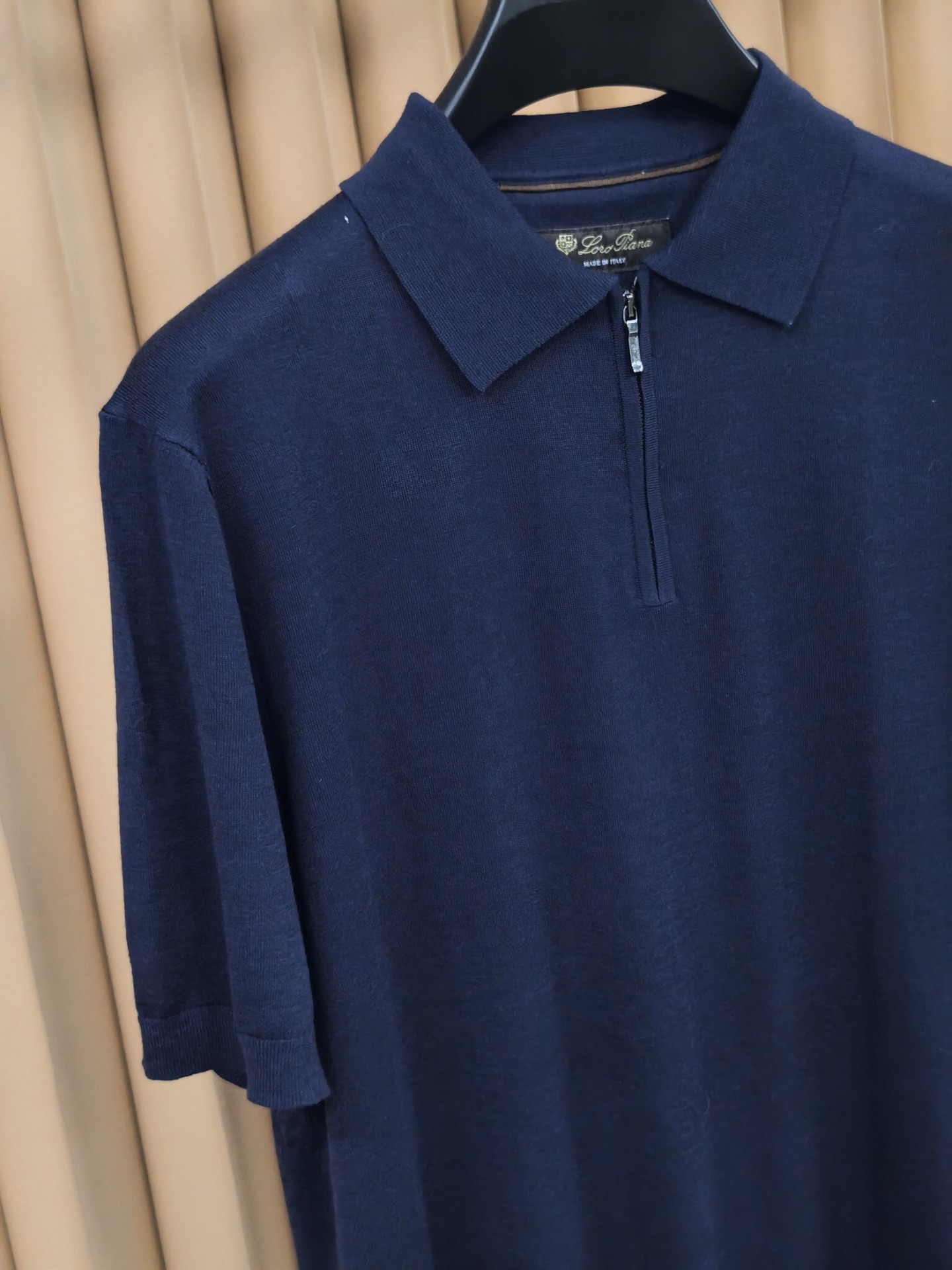 Lor* Pian* Loro Piana诺U翩雅2026新款天丝羊毛混纺Polo衫 甄选天丝羊毛混纺面