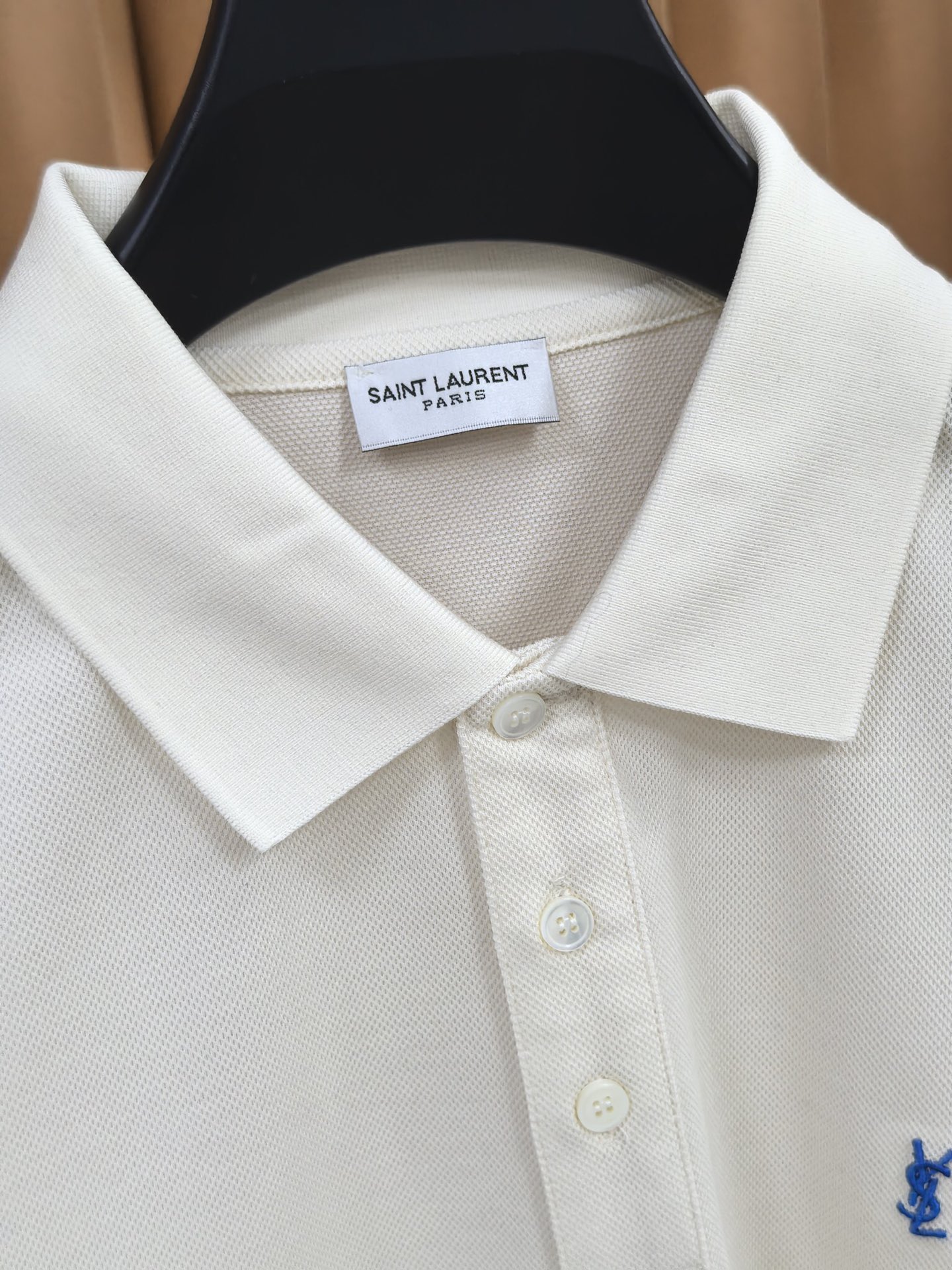 SAINT LAURENT 圣罗兰2026新款羊毛双面珠地POLO衫 甄选羊毛双面珠地面料，通过双面织法