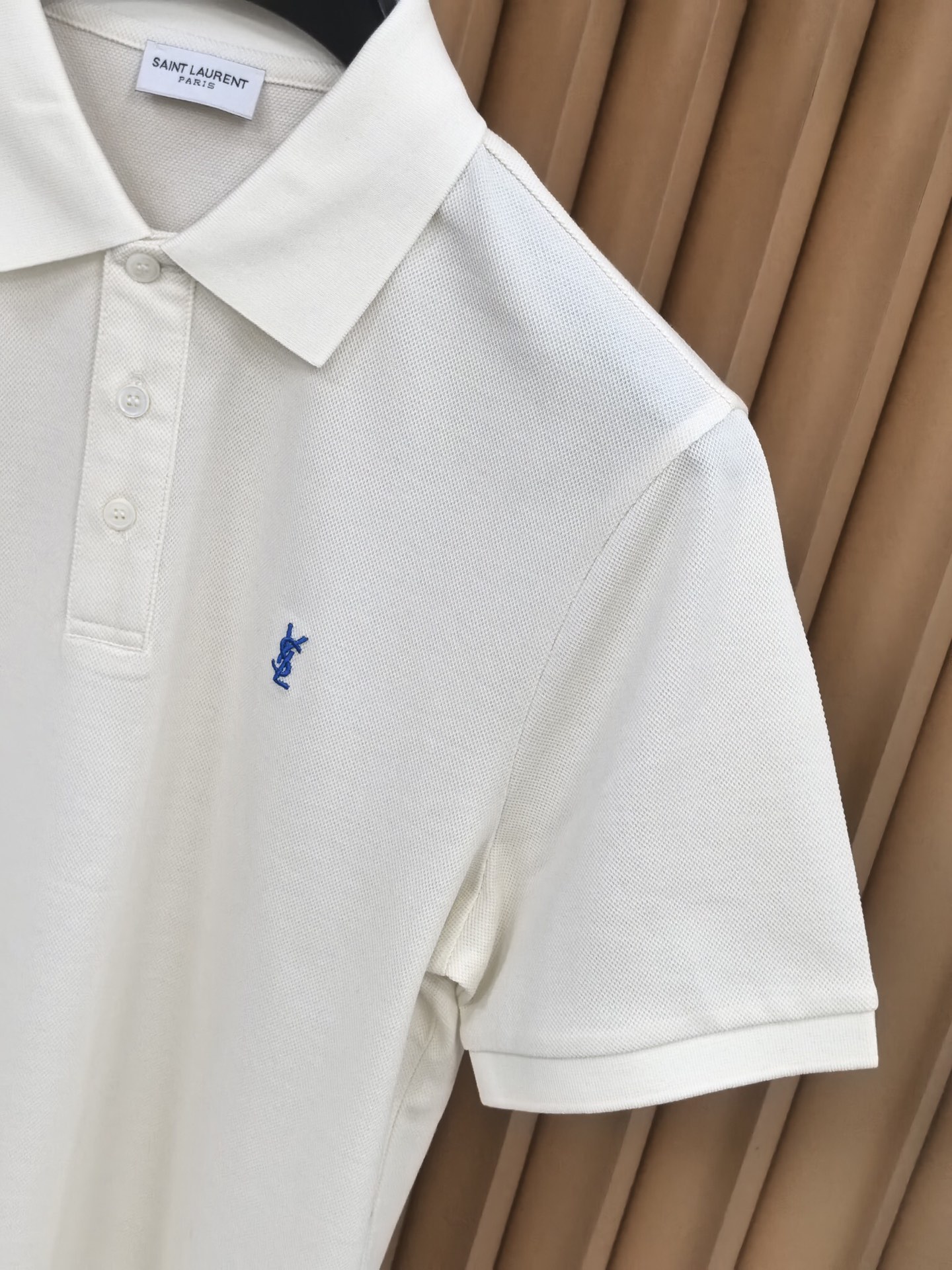 SAINT LAURENT 圣罗兰2026新款羊毛双面珠地POLO衫 甄选羊毛双面珠地面料，通过双面织法