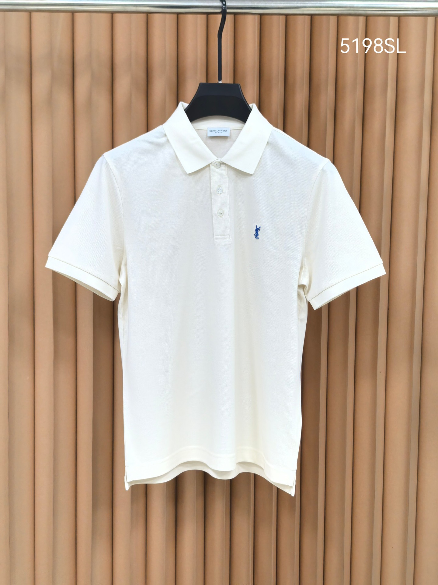 SAINT LAURENT 圣罗兰2026新款羊毛双面珠地POLO衫 甄选羊毛双面珠地面料，通过双面织法