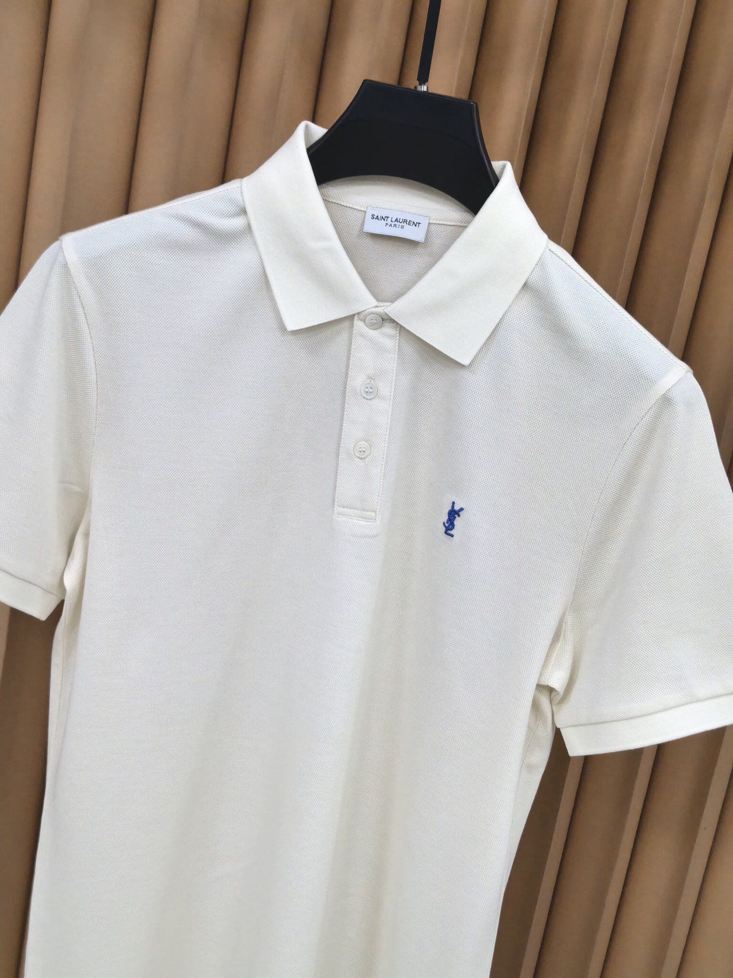 SAINT LAURENT 圣罗兰2026新款羊毛双面珠地POLO衫 甄选羊毛双面珠地面料，通过双面织法