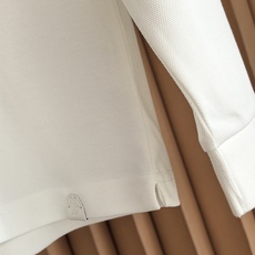 Brioni,布里奥尼2026新款桑蚕丝双面珠地长袖Polo 甄选高比例桑蚕丝+长绒棉做双面一体珠地网眼织造,区别普通单 Brioni,布里奥尼2026新款桑蚕丝双面珠地长袖Polo 甄选高比例桑蚕丝+长绒棉做双面一体珠地网眼织造,区别普通单