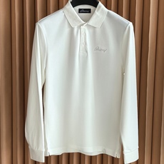 Brioni,布里奥尼2026新款桑蚕丝双面珠地长袖Polo 甄选高比例桑蚕丝+长绒棉做双面一体珠地网眼织造,区别普通单 Brioni,布里奥尼2026新款桑蚕丝双面珠地长袖Polo 甄选高比例桑蚕丝+长绒棉做双面一体珠地网眼织造,区别普通单