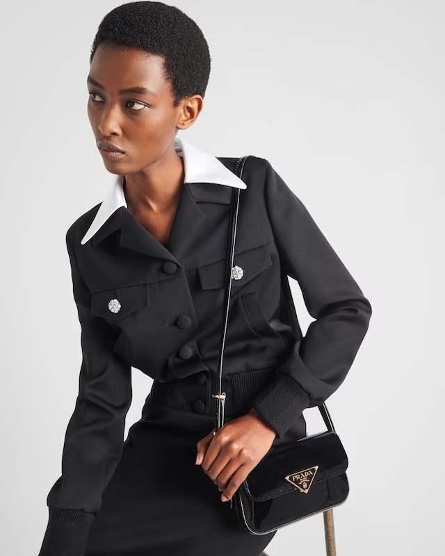 Prada Stewardess bag, 1bd339 glossy leather