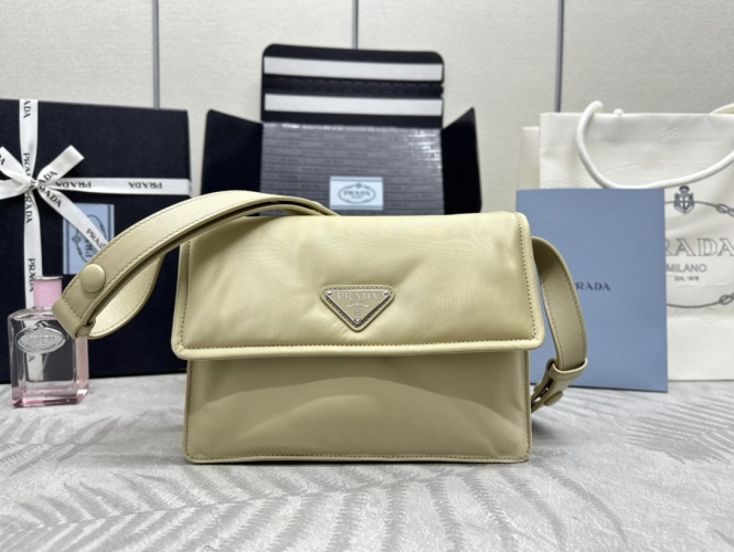 Prada Re-Nylon Mini Cini Crossbody Bag, 1BD313, Adjustable Leather Strap 1 Prada Re-Nylon Mini Cini Crossbody Bag, 1BD313, Adjustable Leather Strap