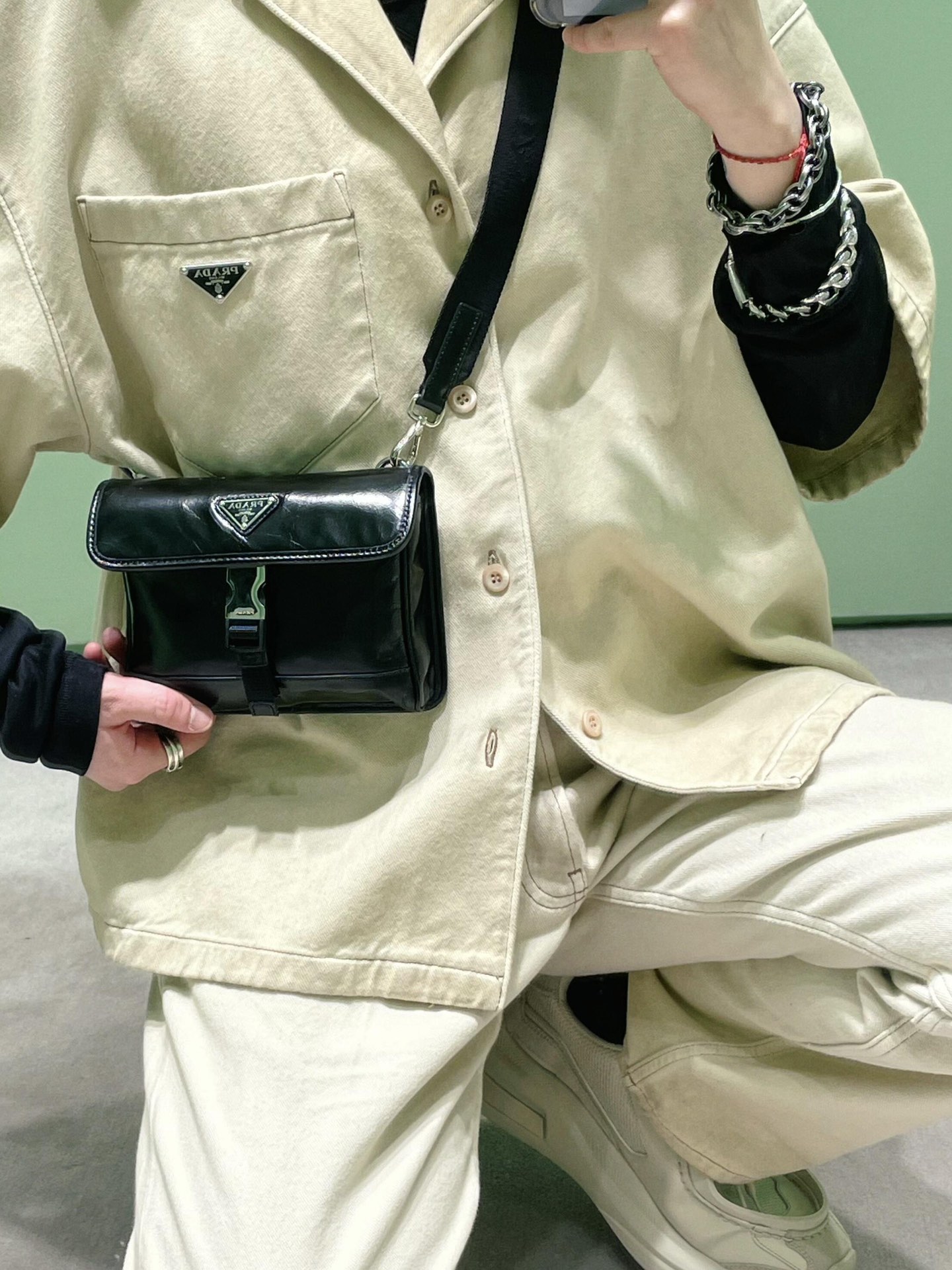 NO:390247,Upper body picture, Prada [top original list], prada19860909上身图,普拉达【顶级原单】,prada,Bag