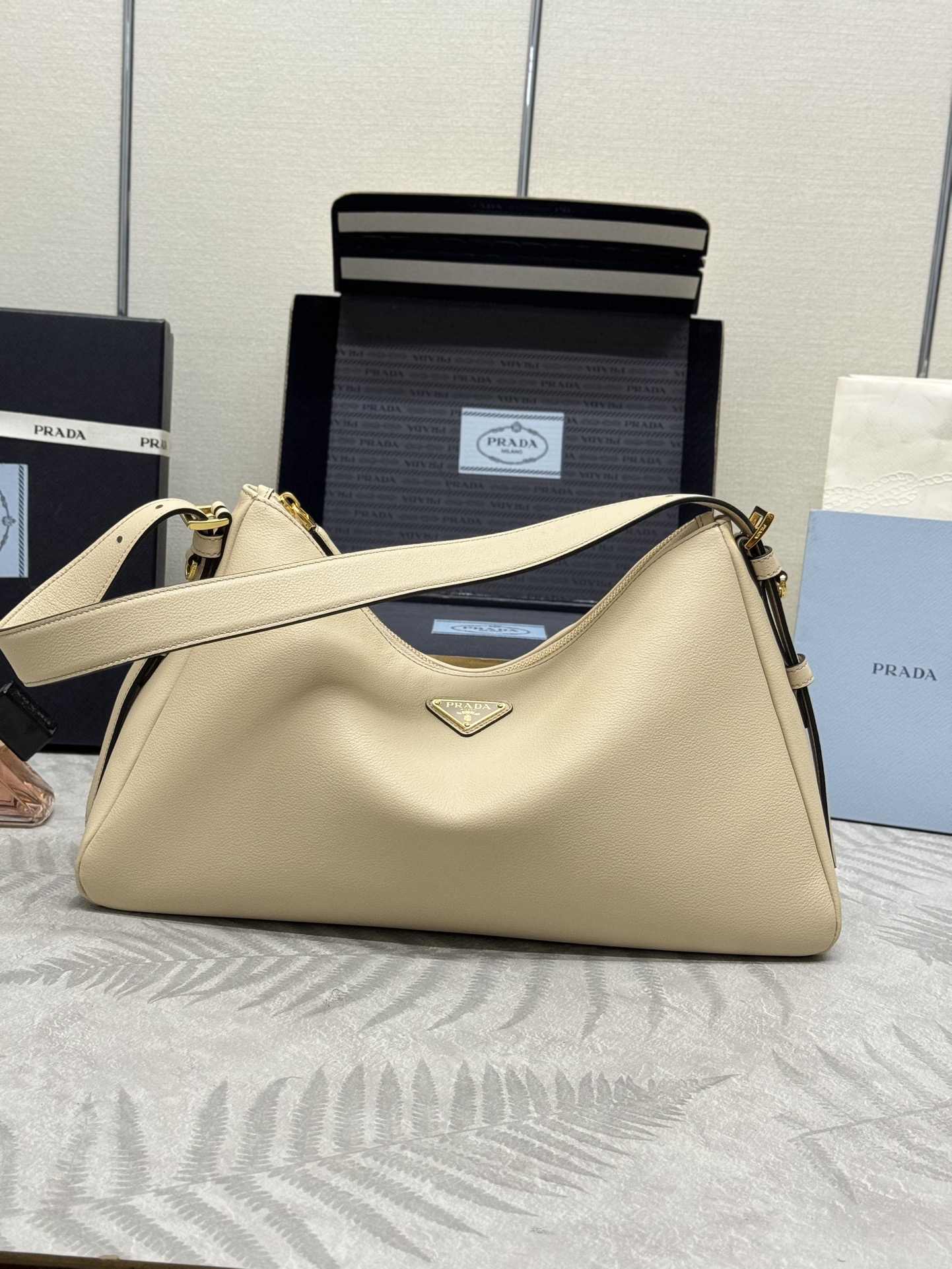 Prada 1bc228 new color, travertine
