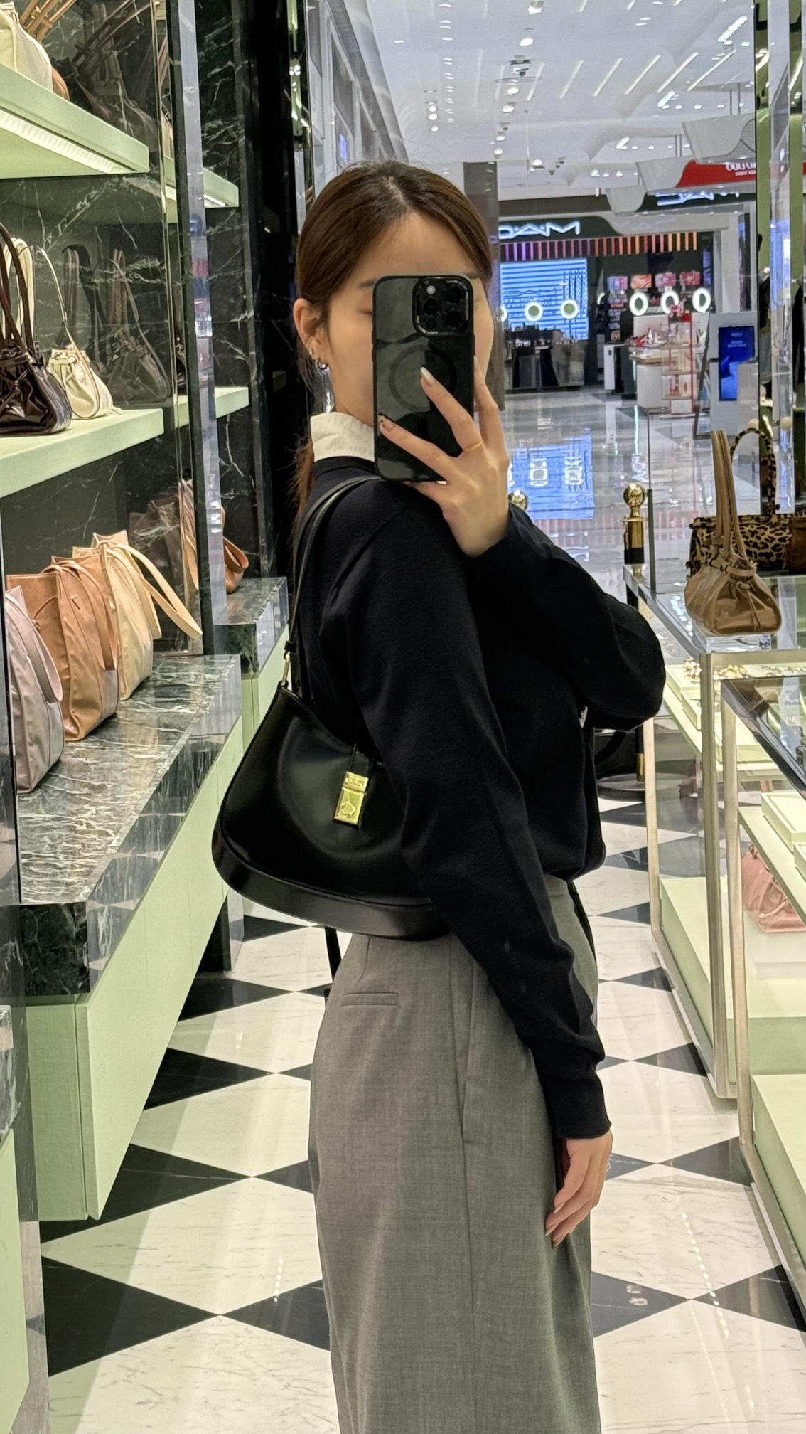 Prada Black high-end upper body figure