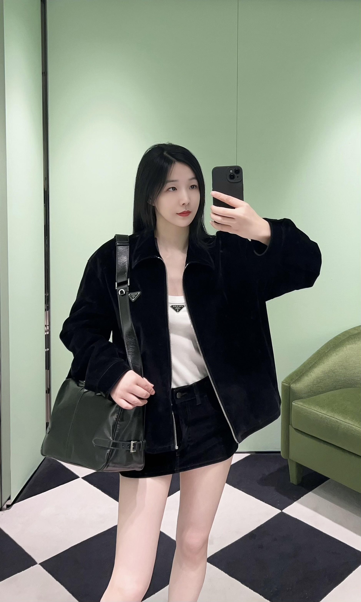 NO:388880,Free and easy, simple and high-end oily wax style, Prada [top original list], prada19860909随性洒脱,简约高级油蜡风,普拉达【顶级原单】,prada,Bag