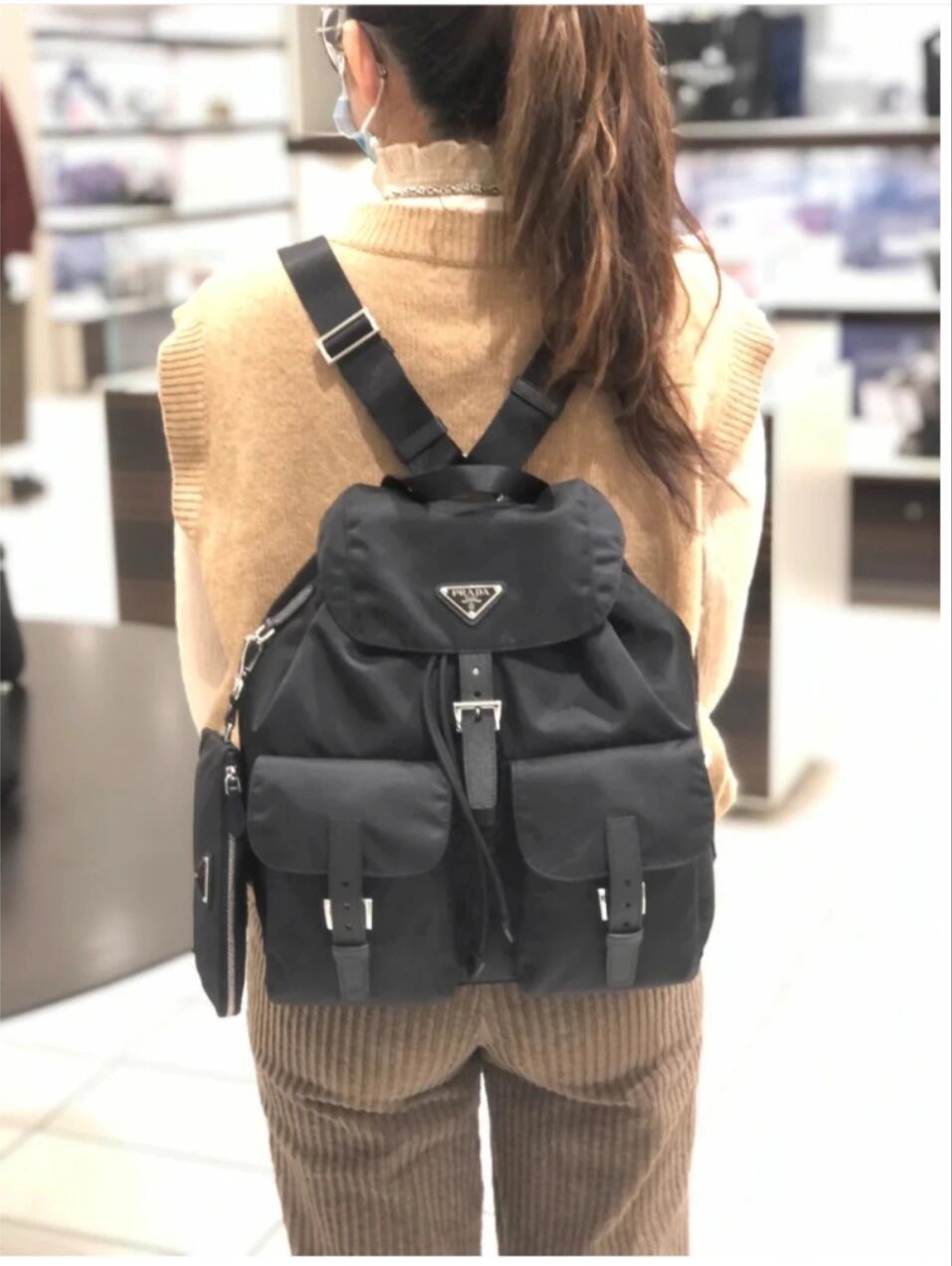 Prada Large school bag, upper body picture