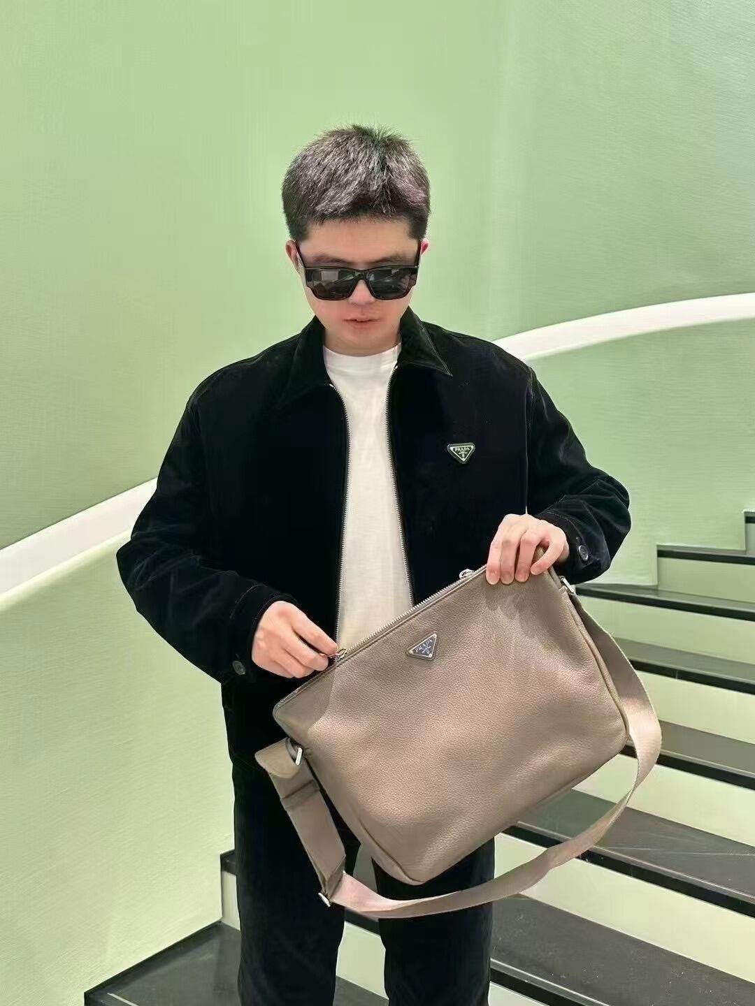 Prada Small gray upper body picture