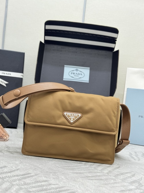 Prada Re-Nylon Mini Cini Messenger Bag - Cork Color, Adjustable Strap 1 Prada Re-Nylon Mini Cini Messenger Bag - Cork Color, Adjustable Strap