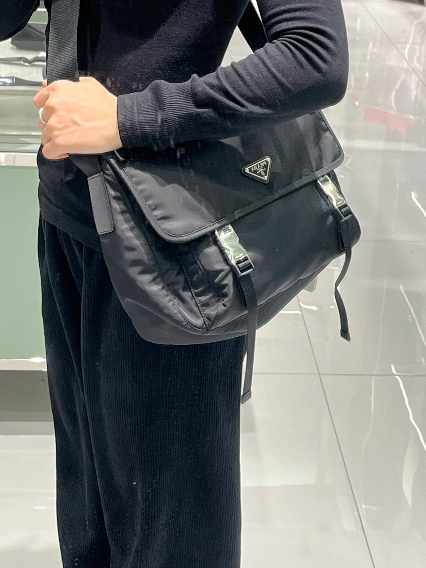 NO:390257,Pure cloth upper body picture, Prada [top original list], prada19860909纯布上身图,普拉达【顶级原单】,prada,Bag