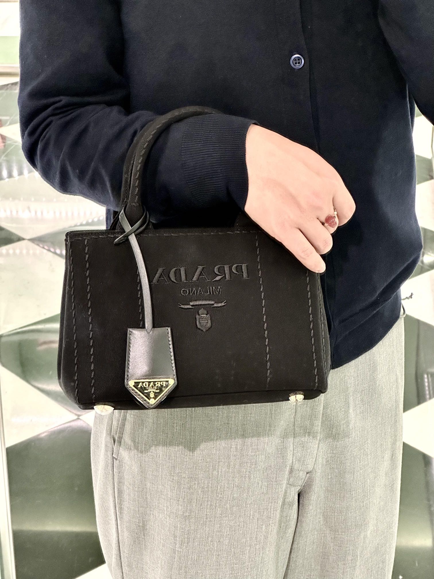 NO:390078,Mini black model picture, Prada [top original list], prada19860909迷你黑色模特图,普拉达【顶级原单】,prada,Bag