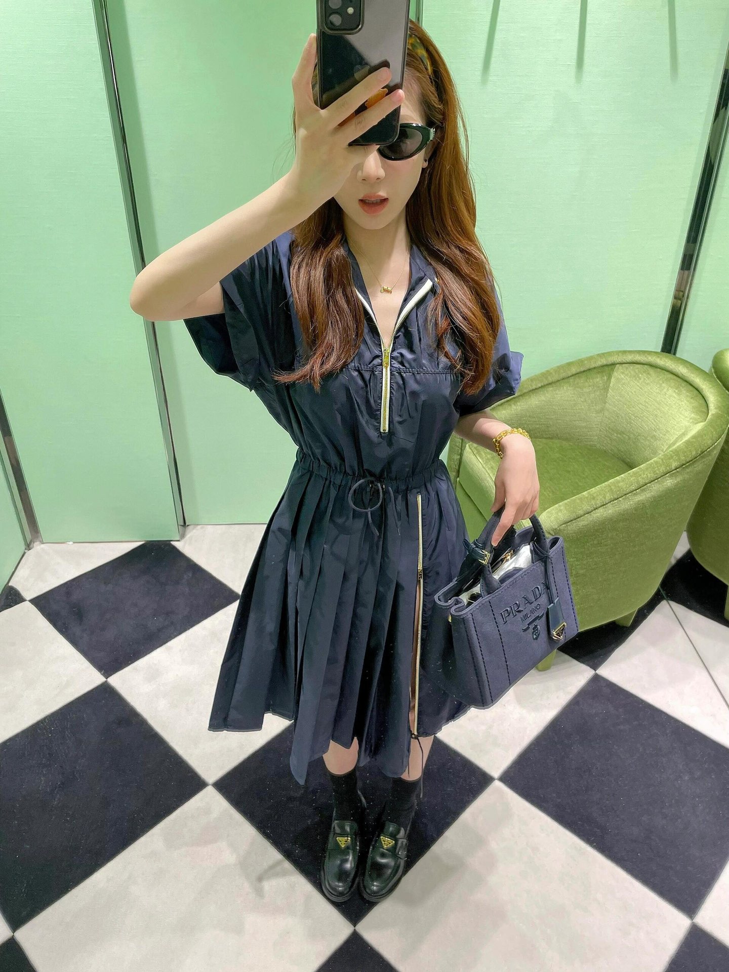 NO:390094,Mini blue model picture, Prada [top original list], prada19860909迷你蓝色模特图,普拉达【顶级原单】,prada,Bag