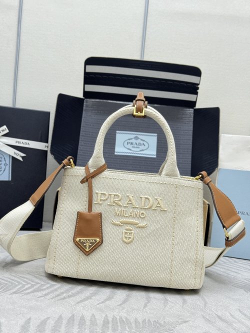 Prada Linen Small Gardener Tote Bag 1BG464 - Stylish & Versatile Handbag 1 Prada Linen Small Gardener Tote Bag 1BG464 - Stylish & Versatile Handbag