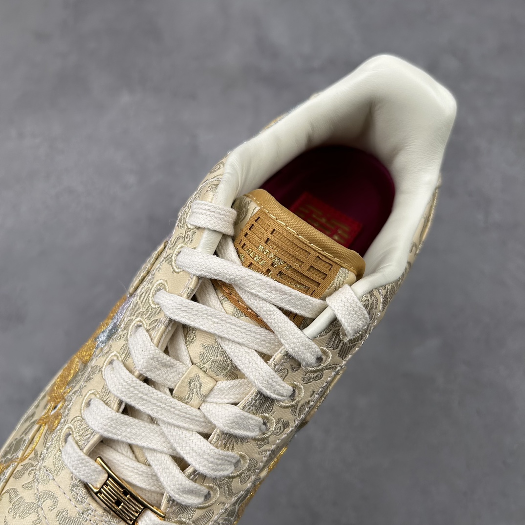 纯原 NK Air Force 1 ’07 “喜喜” 龙凤呈祥 HJ4285-777 中国传统的绳绣工艺