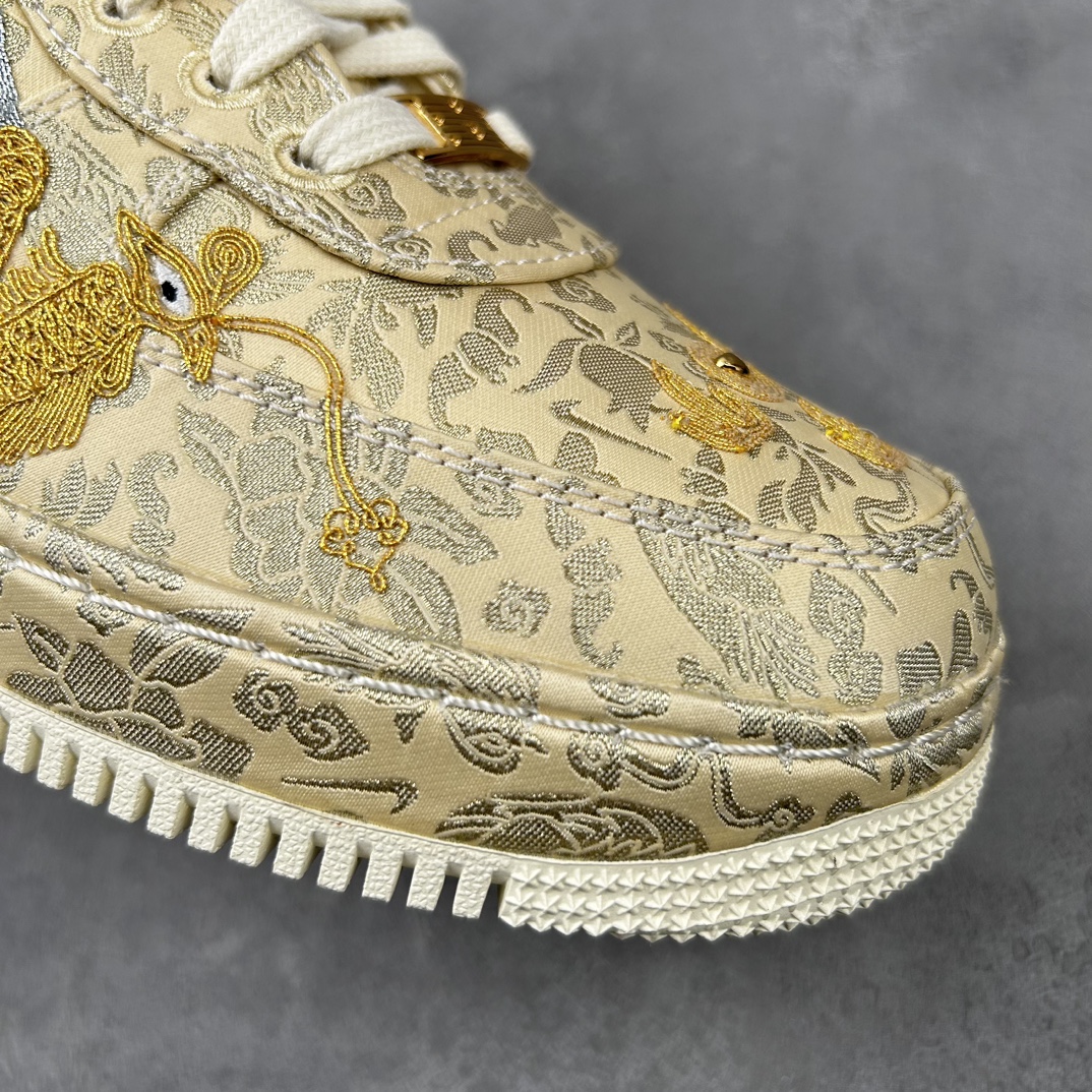 纯原 NK Air Force 1 ’07 “喜喜” 龙凤呈祥 HJ4285-777 中国传统的绳绣工艺