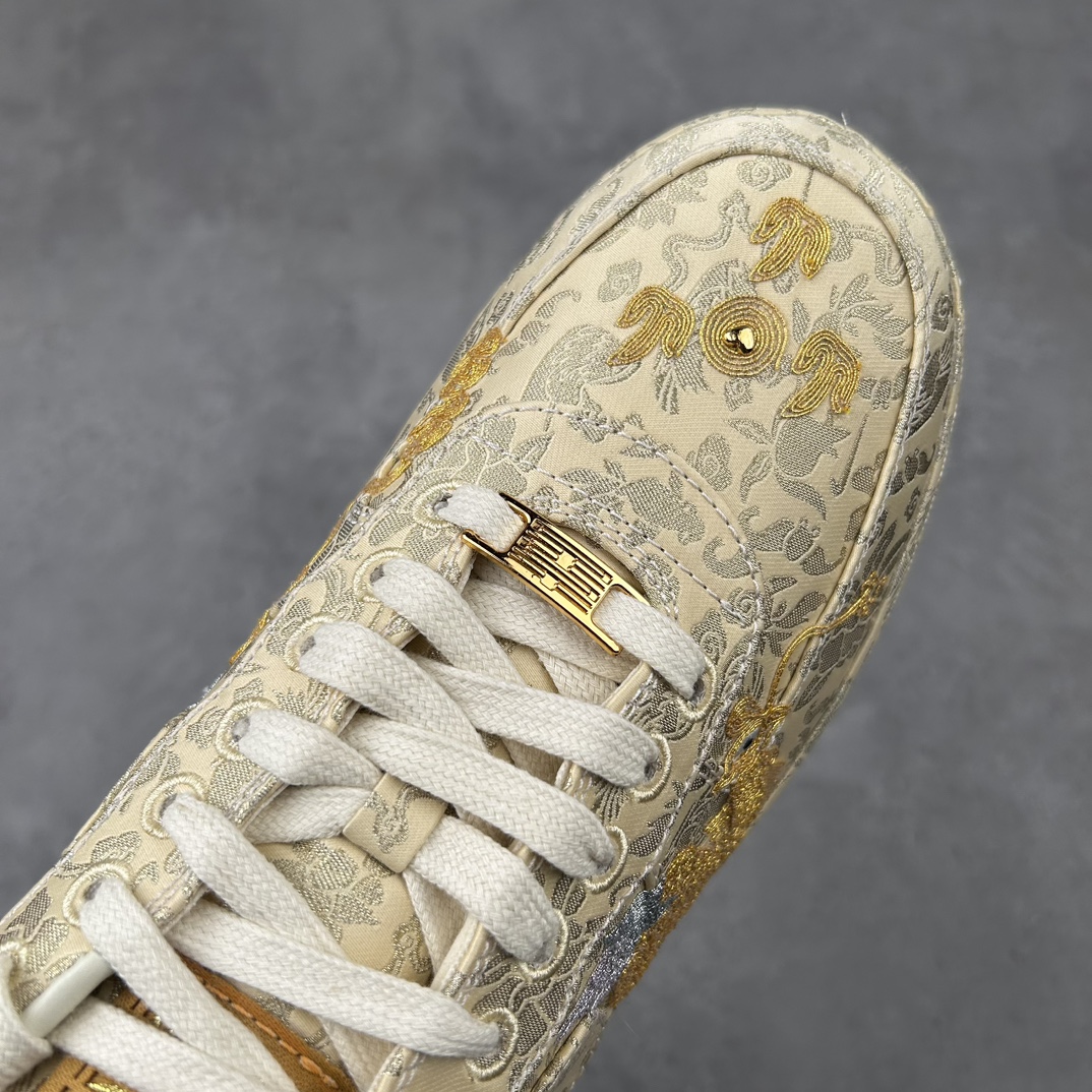 纯原 NK Air Force 1 ’07 “喜喜” 龙凤呈祥 HJ4285-777 中国传统的绳绣工艺