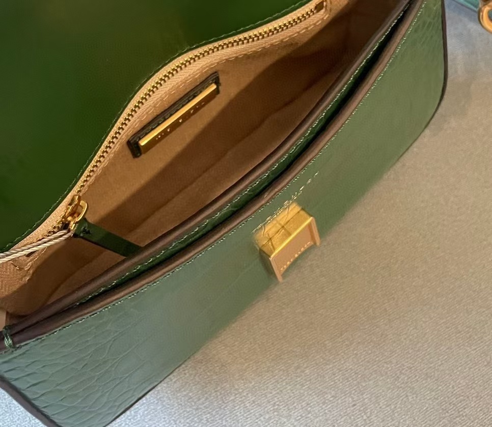 配礼盒🎁TB 托里伯奇 💗💗荔枝纹 TORY BURCH 全新Britten系列腋下包-富有气质与质感的