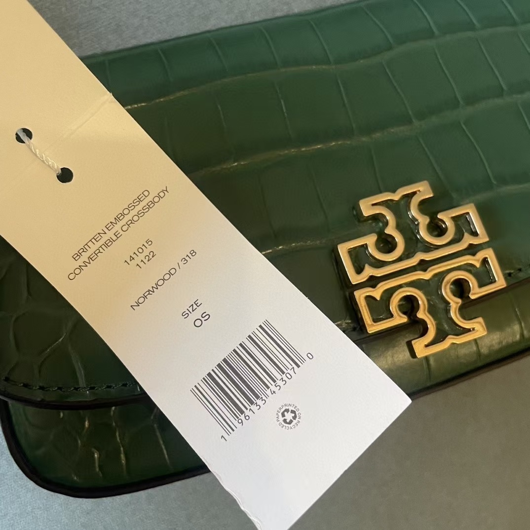 配礼盒🎁TB 托里伯奇 💗💗荔枝纹 TORY BURCH 全新Britten系列腋下包-富有气质与质感的