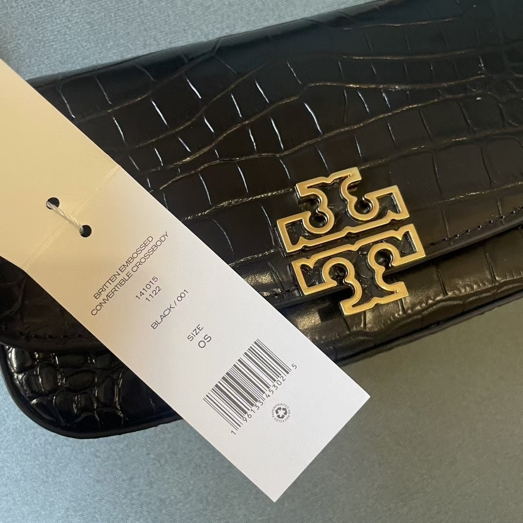 配礼盒🎁TB 托里伯奇 💗💗荔枝纹 TORY BURCH 全新Britten系列腋下包-富有气质与质感的