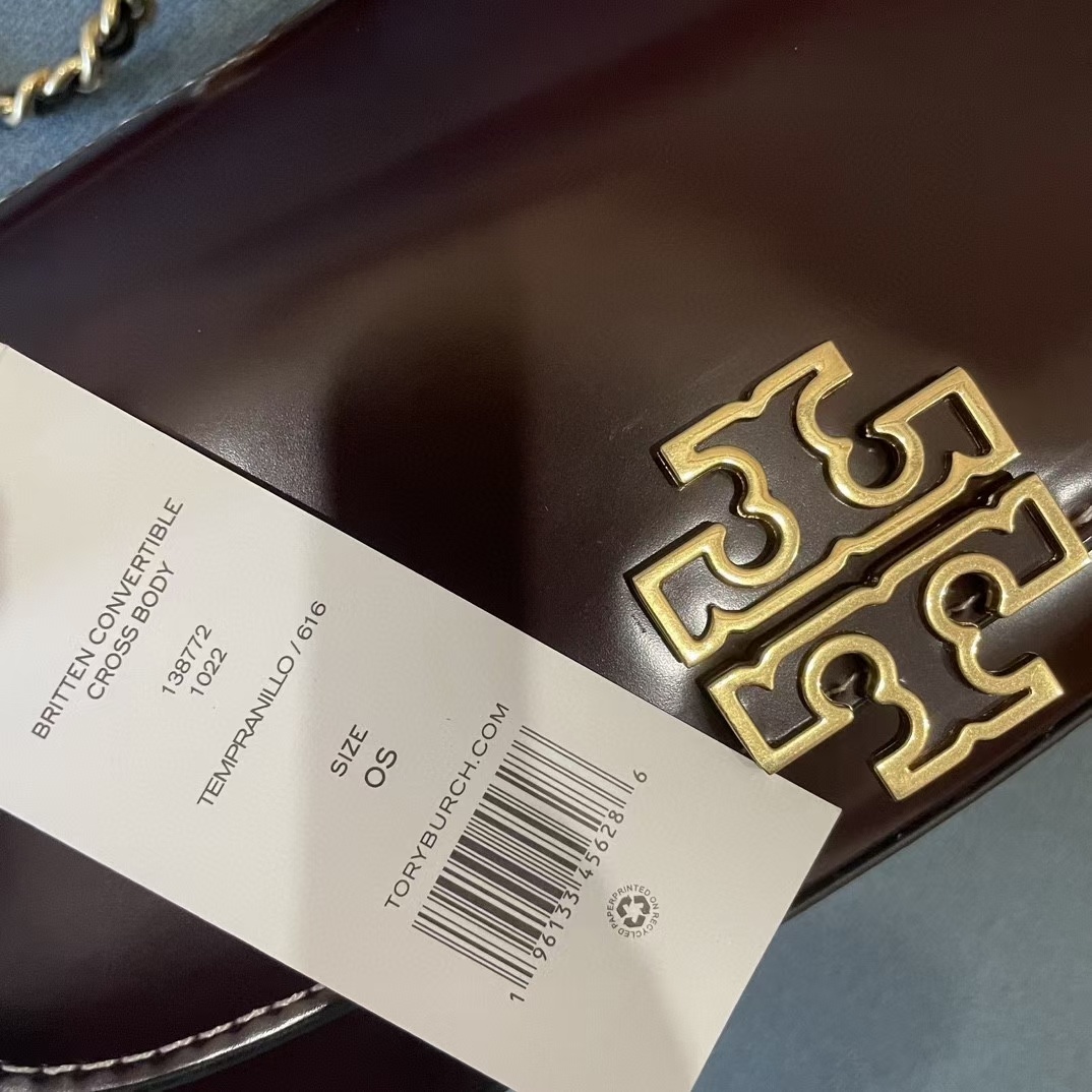 配礼盒🎁TB 托里伯奇 💗💗荔枝纹 TORY BURCH 全新Britten系列腋下包-富有气质与质感的