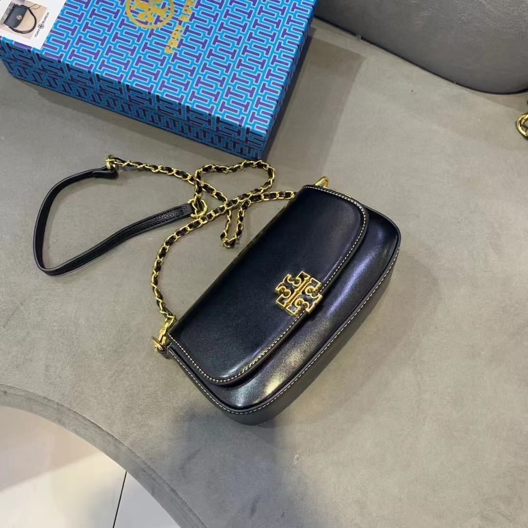 配礼盒🎁TB 托里伯奇 💗💗荔枝纹 TORY BURCH 全新Britten系列腋下包-富有气质与质感的