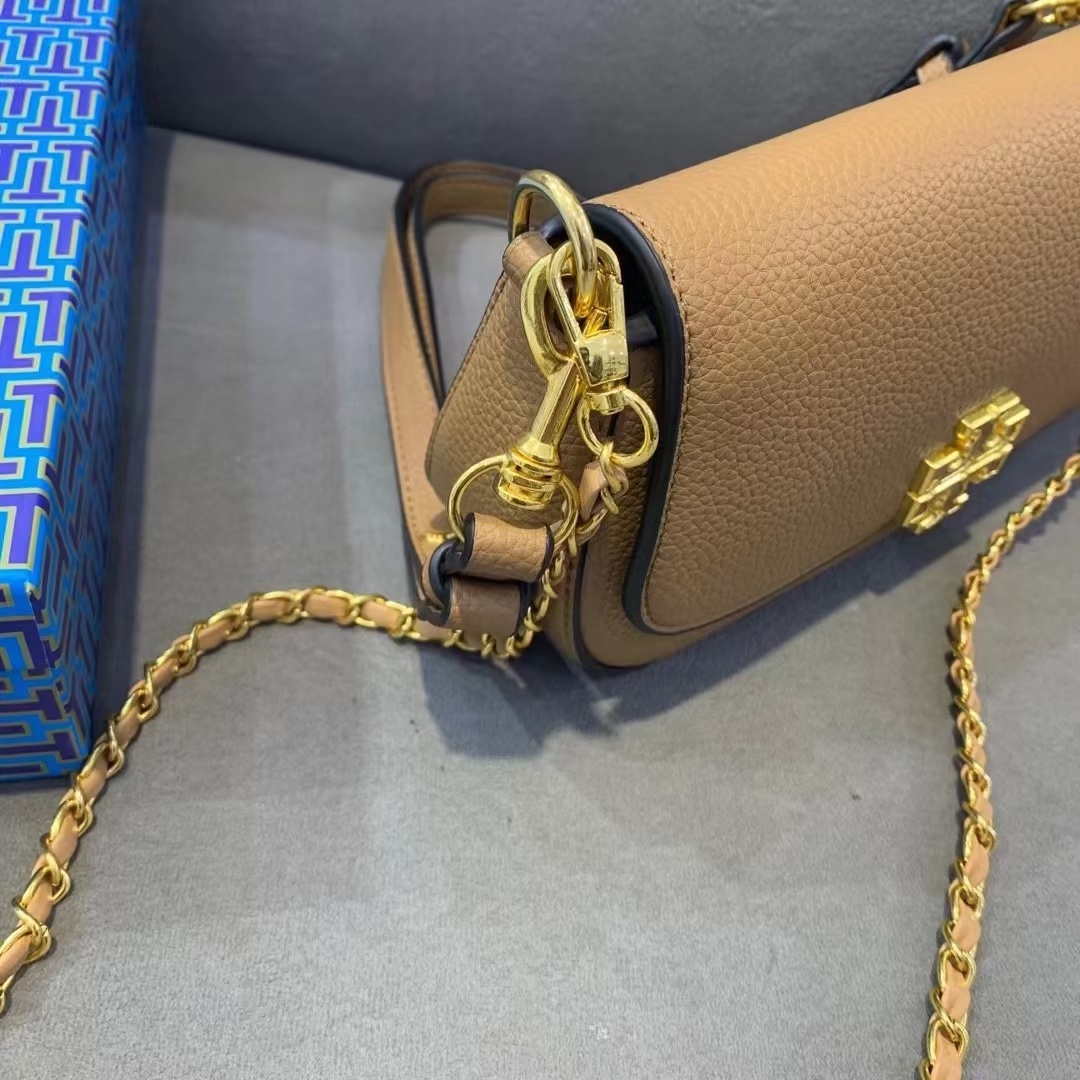 配礼盒🎁TB 托里伯奇 💗💗荔枝纹 TORY BURCH 全新Britten系列腋下包-富有气质与质感的