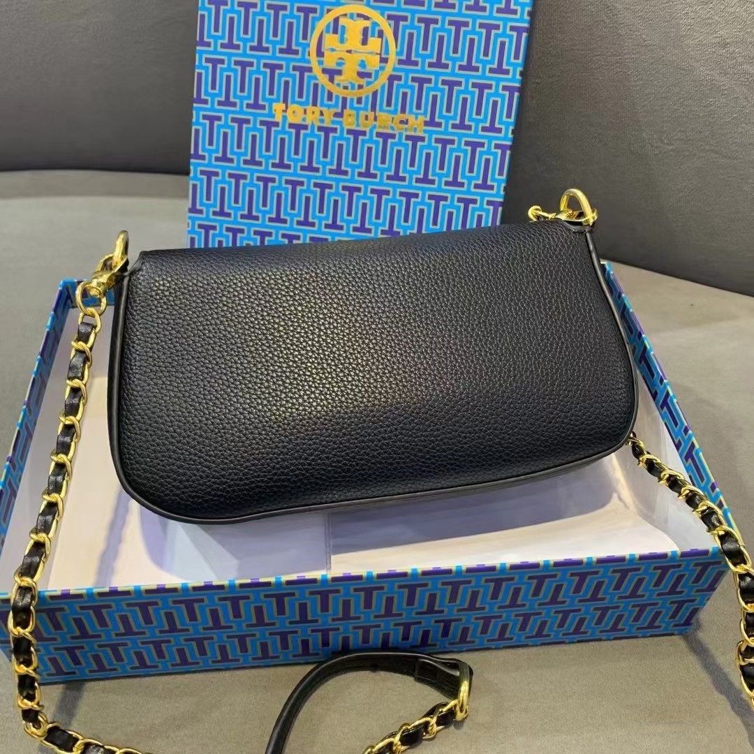 配礼盒🎁TB 托里伯奇 💗💗荔枝纹 TORY BURCH 全新Britten系列腋下包-富有气质与质感的