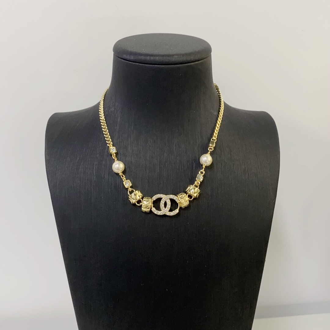NO:102400,Xiaoxiang double c letter diamond splicing necklace, Chanel necklace, chanel, necklace19860909小香双c字母菱格拼接项链,香奈儿项链,chanel,necklace,Jewelry