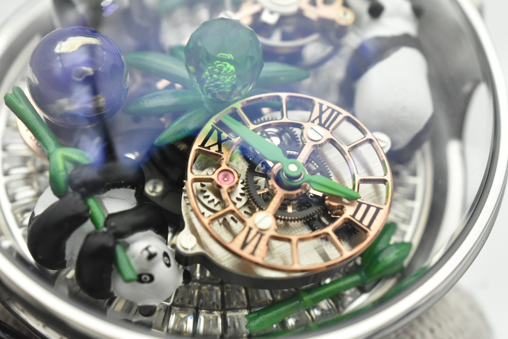 💰5865 It’s a new shipment of JACOB & CO Czech Leopard 🎮Nk1 astronomer art panda wristwatch - 图片 4